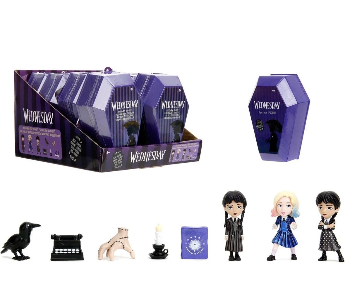 Collectables Jada Wednesday 2.5 Inch Coffin Deluxe Blind Box – Mystery Mini Figure Collect