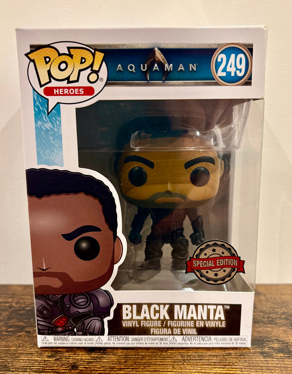 Funko Pop Heroes Aquaman #249 Black Manta Vinyl Figure