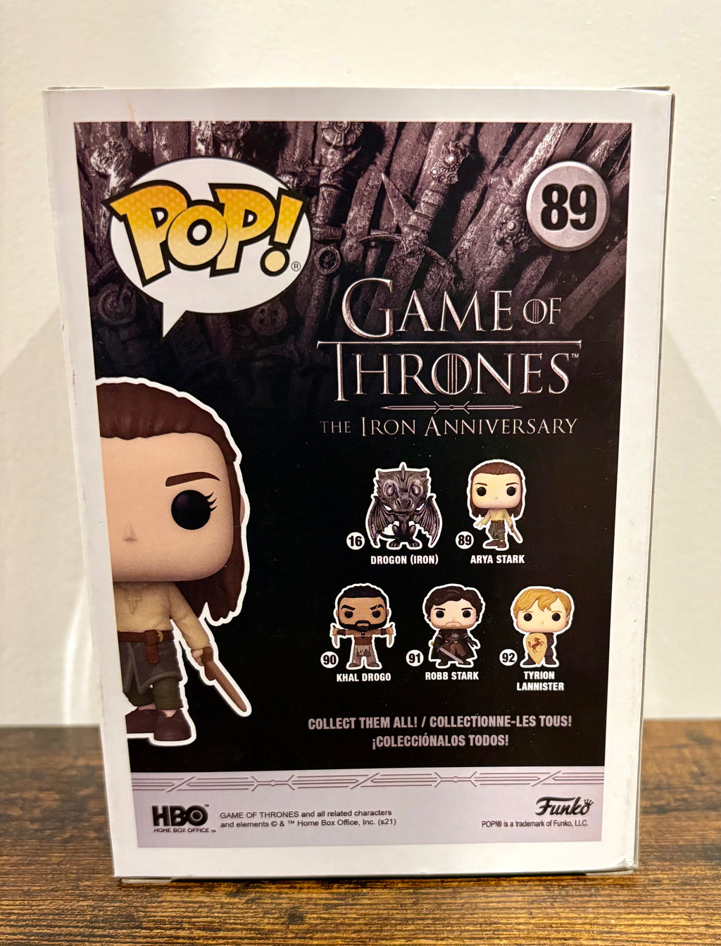 Funko pop GAME OF THRONES IRON ANNIVERSARY ARYA TRAINING  POP VINYL FIGURE FUNKO 89