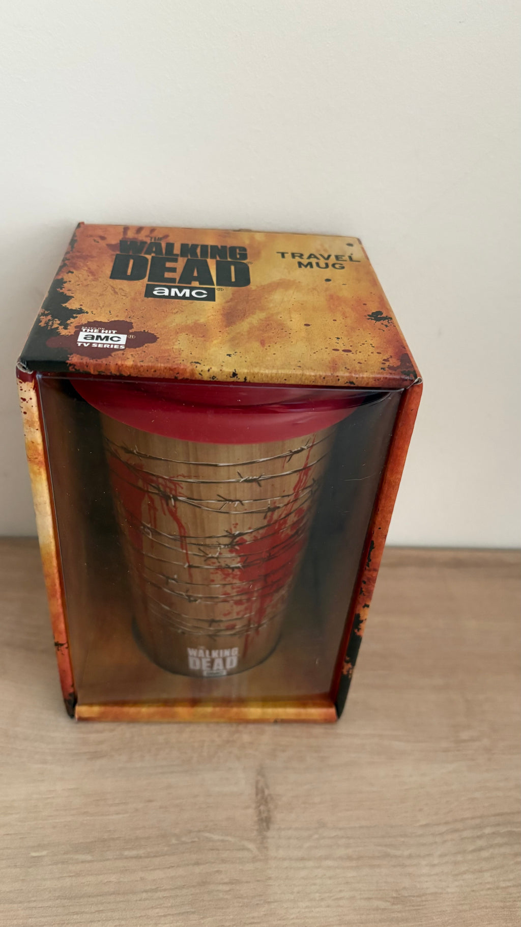 Collectable Official AMC's The Walking Dead Ceramic Travel Mug - Negan's Lucille