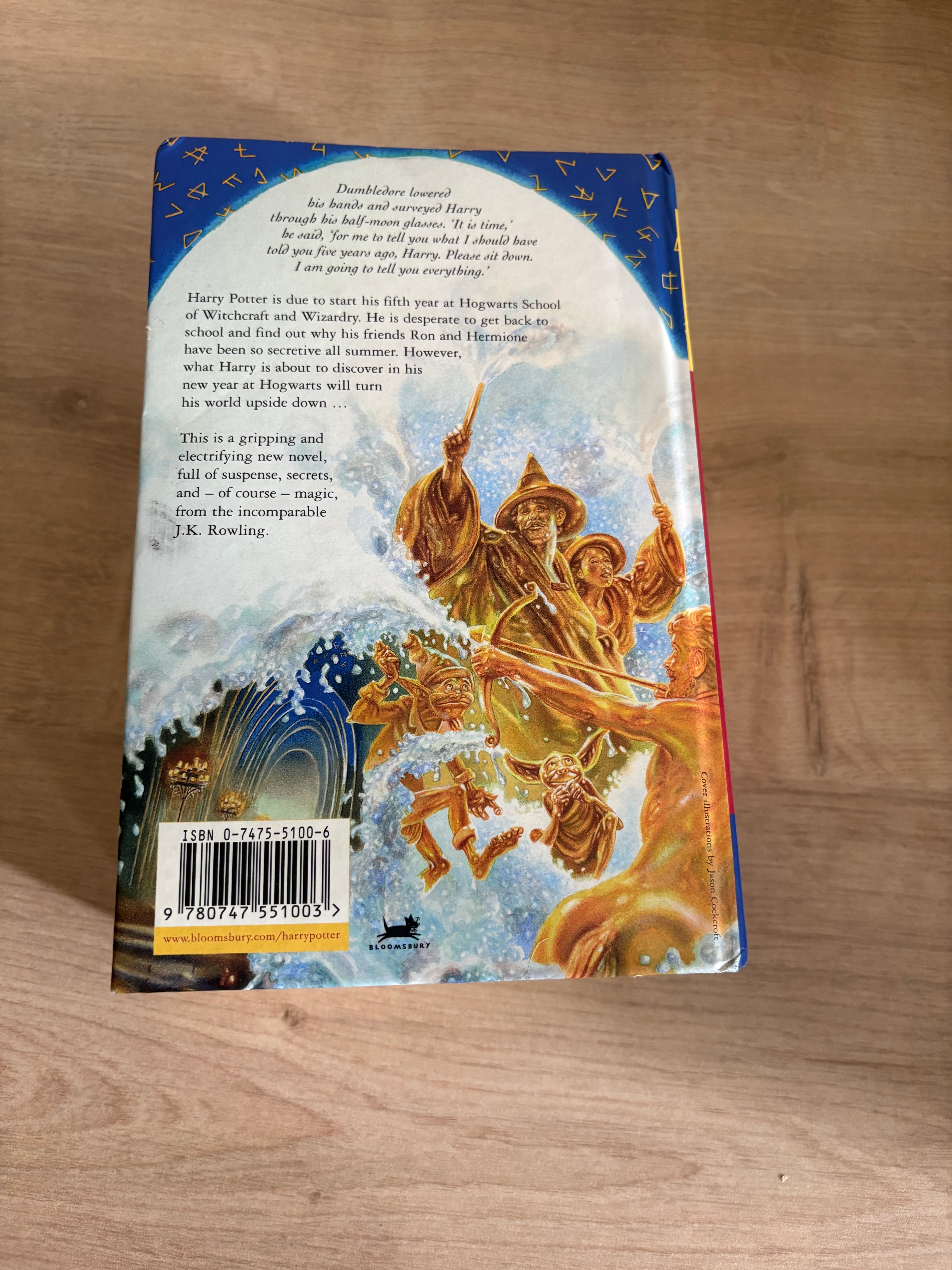 Collectables - Harry Potter and the Order of the Phoenix 1st/1st Edition with errors no dust jacket