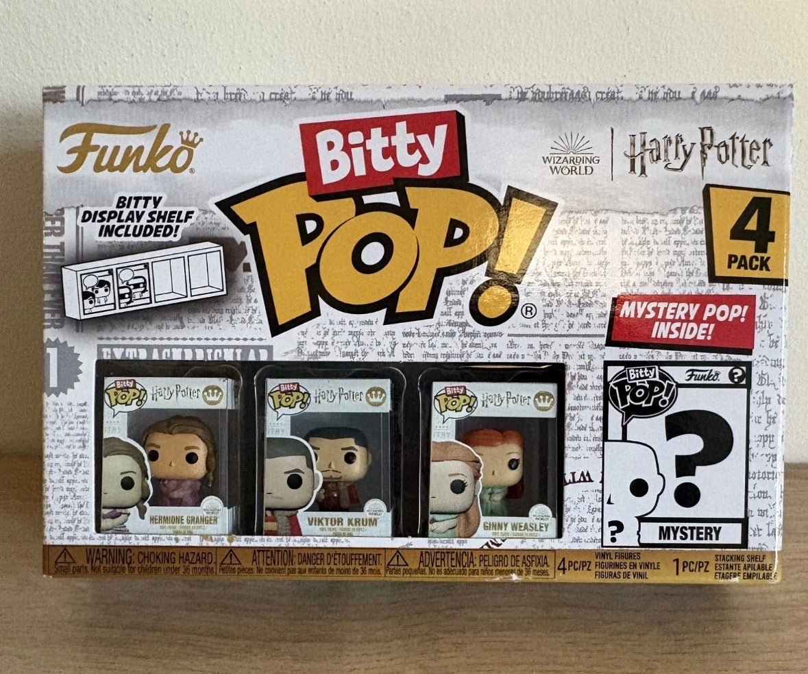 Funko Pop! Bitty Pop Harry Potter, Hermione Granger, Viktor Krum, Ginny Mystery Figure Brand New