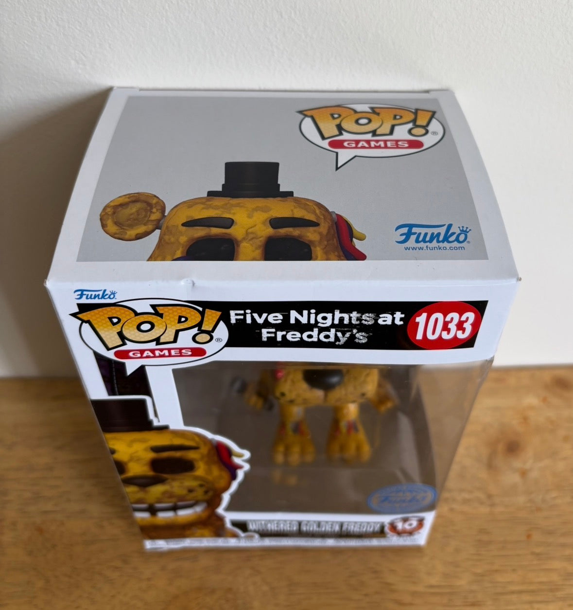 Funko Pop Five Nights at Freddy's - Withered Golden Freddy 1033 FNAF Special Edition