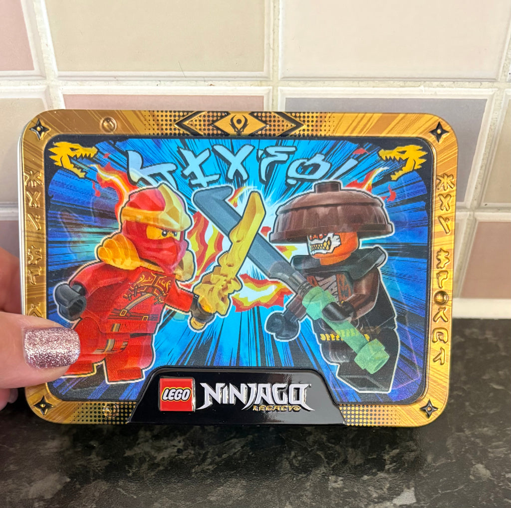 Mini figures - Ninjago Limited Edition Hologram Tin With Two Figures - Brand New L0002213,