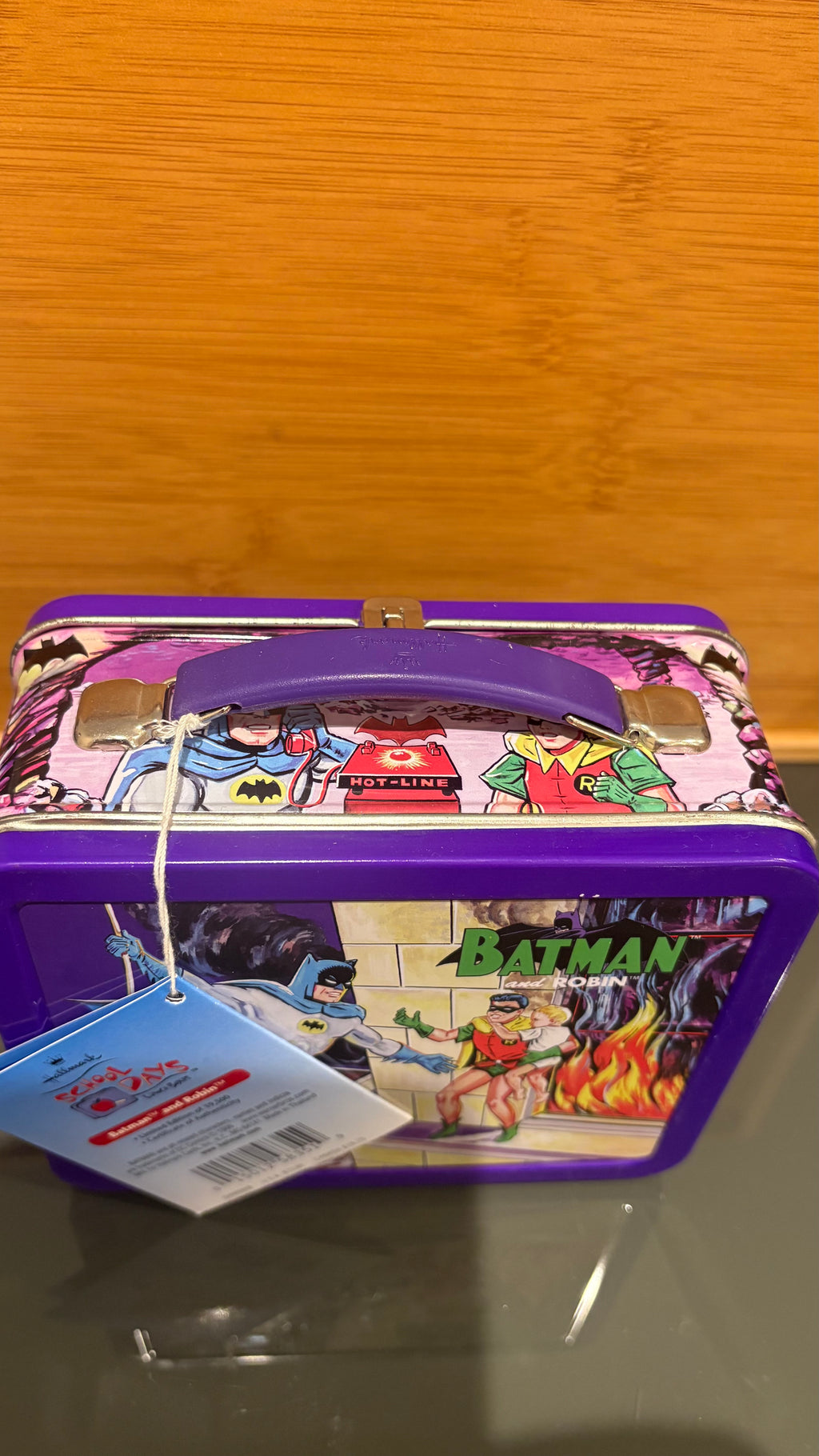 Batman & Robin DC Comics Metal Lunch Tin – Hasbro Hallmark Vintage Collectible..