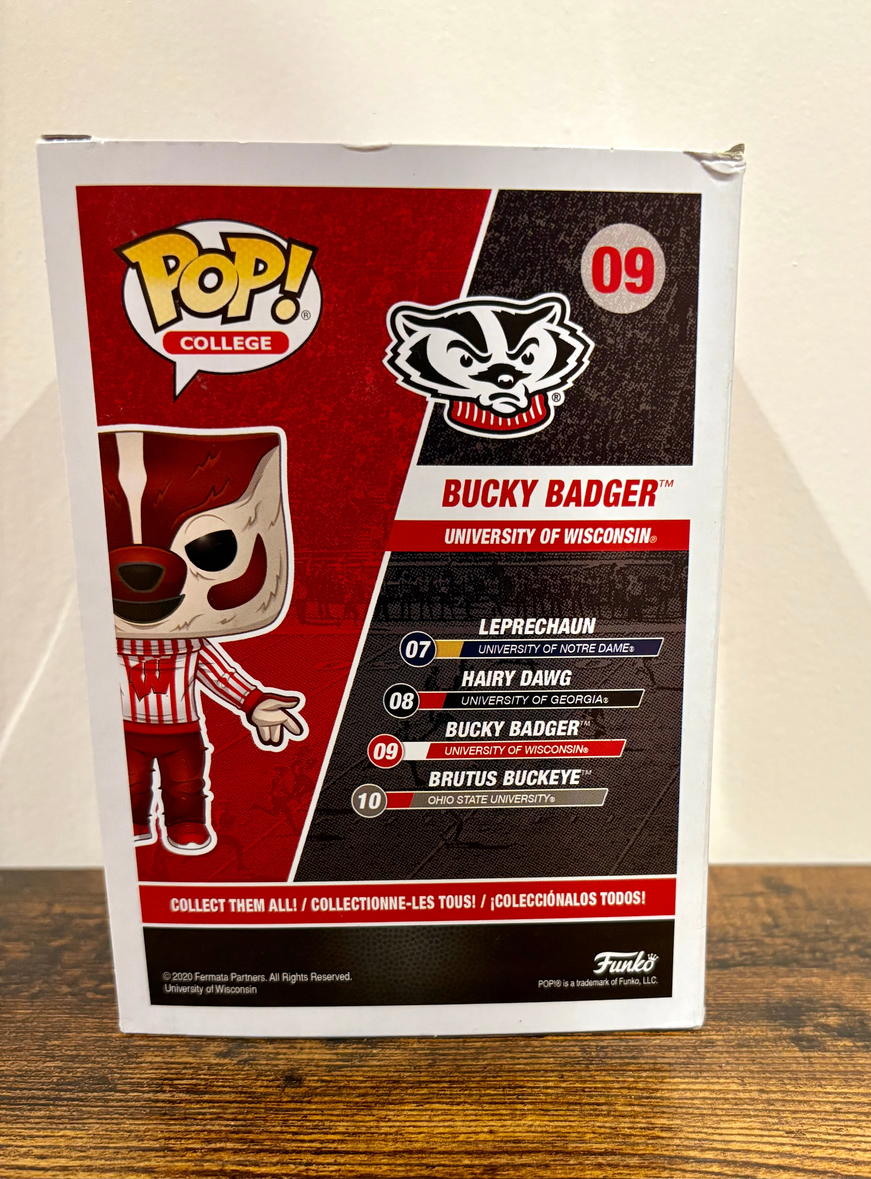 Funko pop #09 Bucky Badgers, Badgers college product