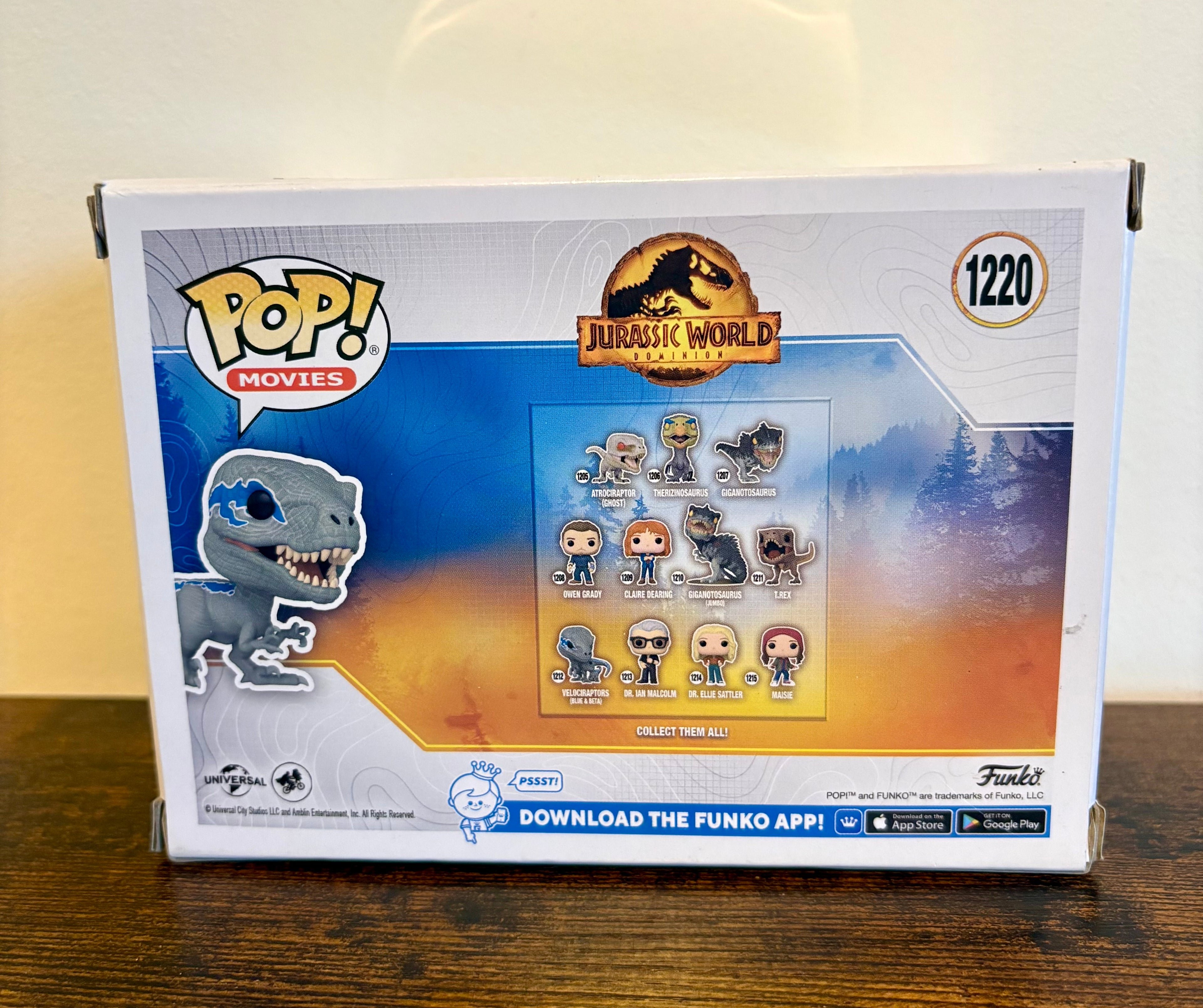 Funko Pop! #1220 Velociraptor Blue from Jurassic World