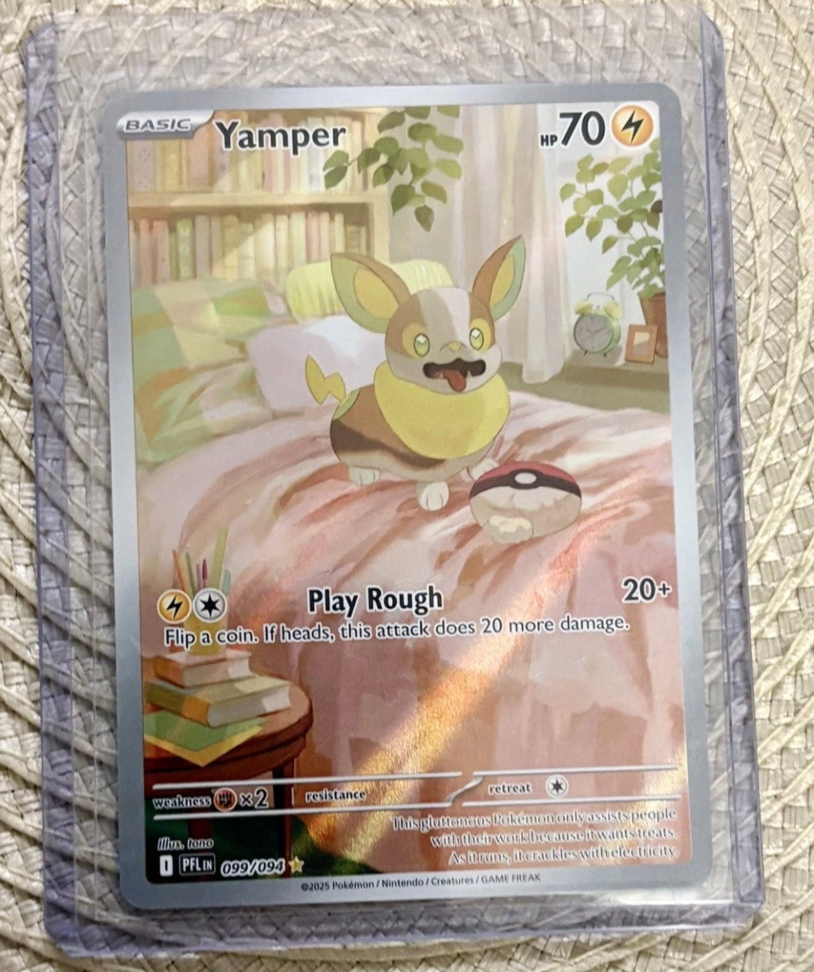 Pokemon - Yamper - 099/094 - ME Phantasmal Flames - Illustration Rare