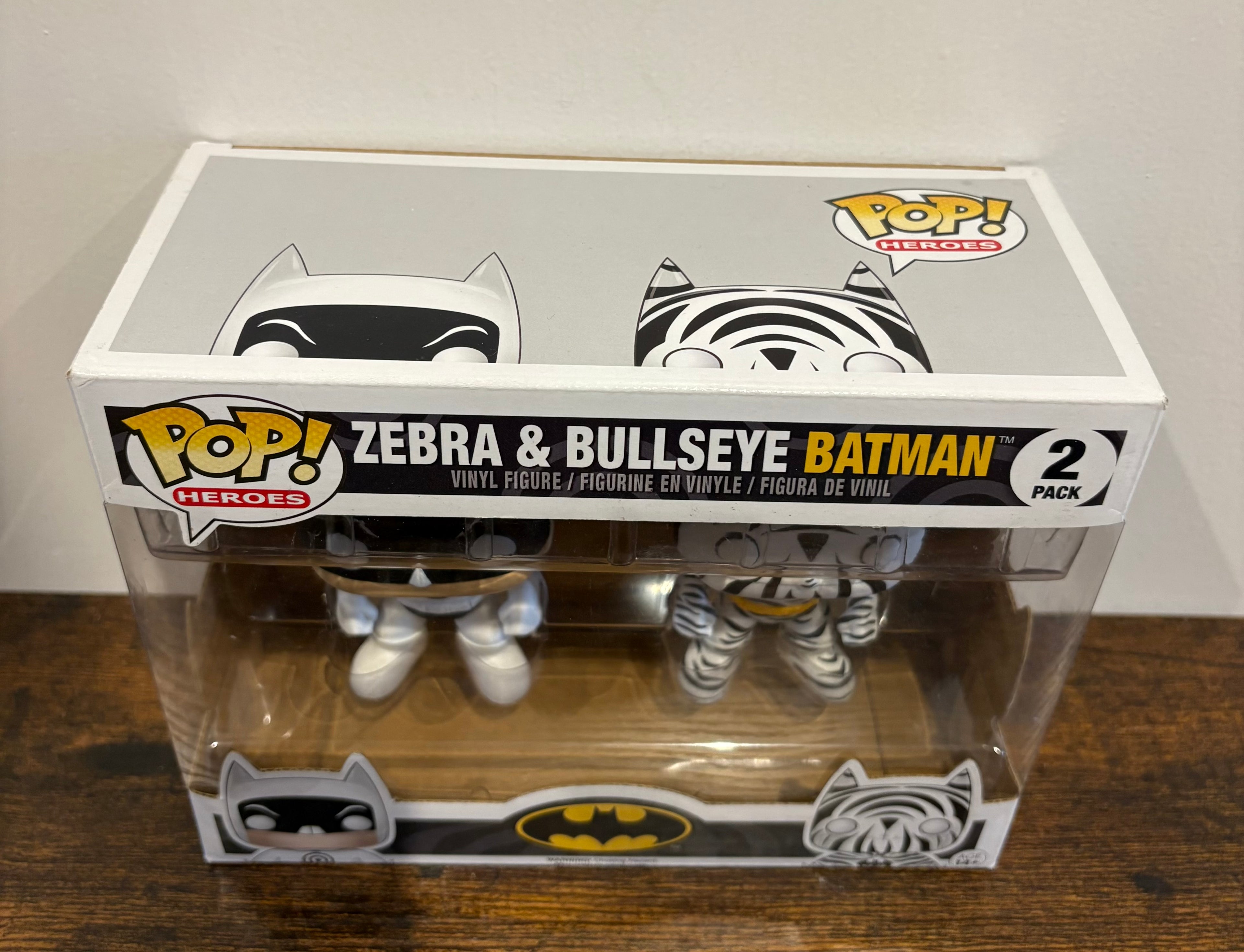 Funko POP! Zebra & Bullseye Batman 2 Pack Superheros Collectible
