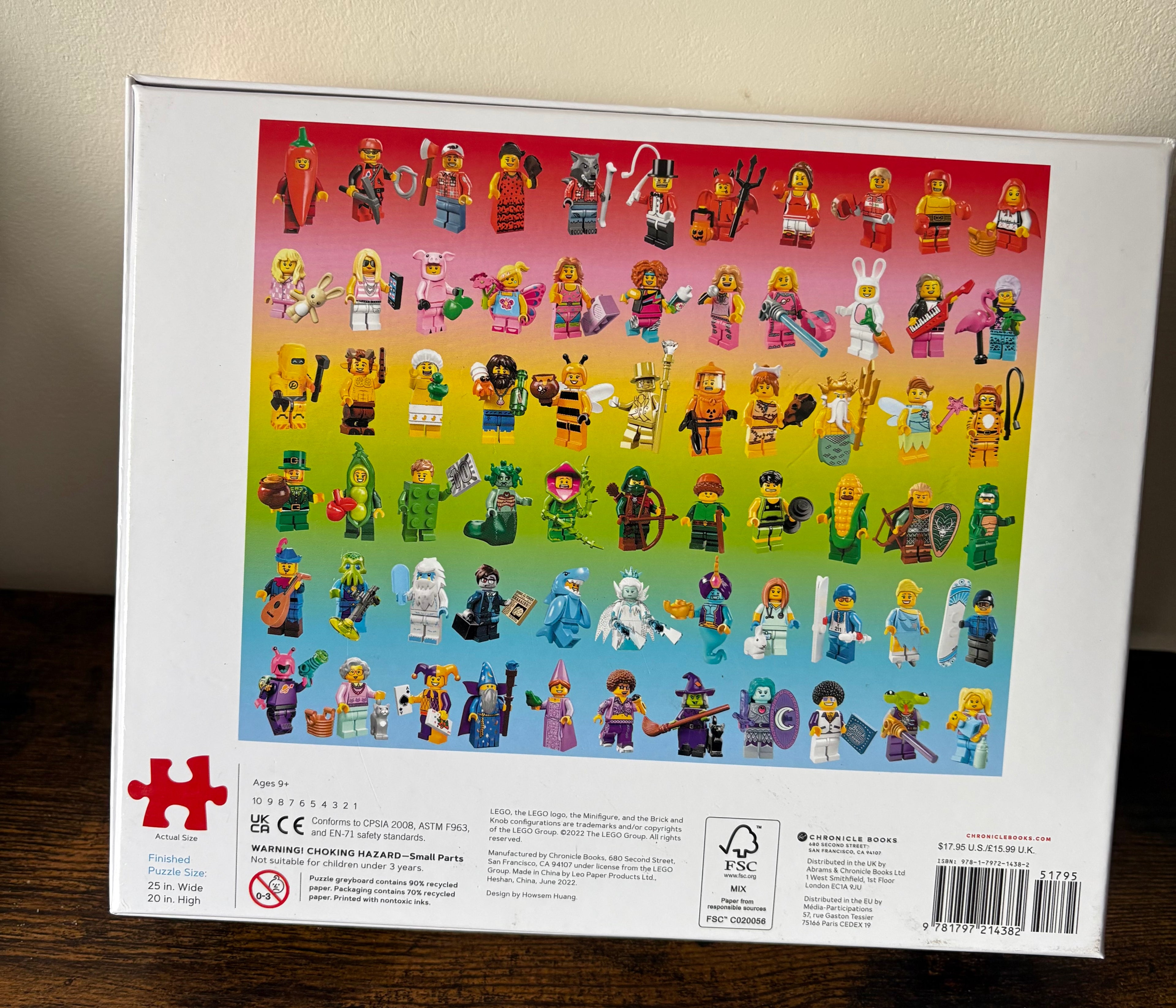 LEGO Minifigure Rainbow 1000-Piece Puzzle