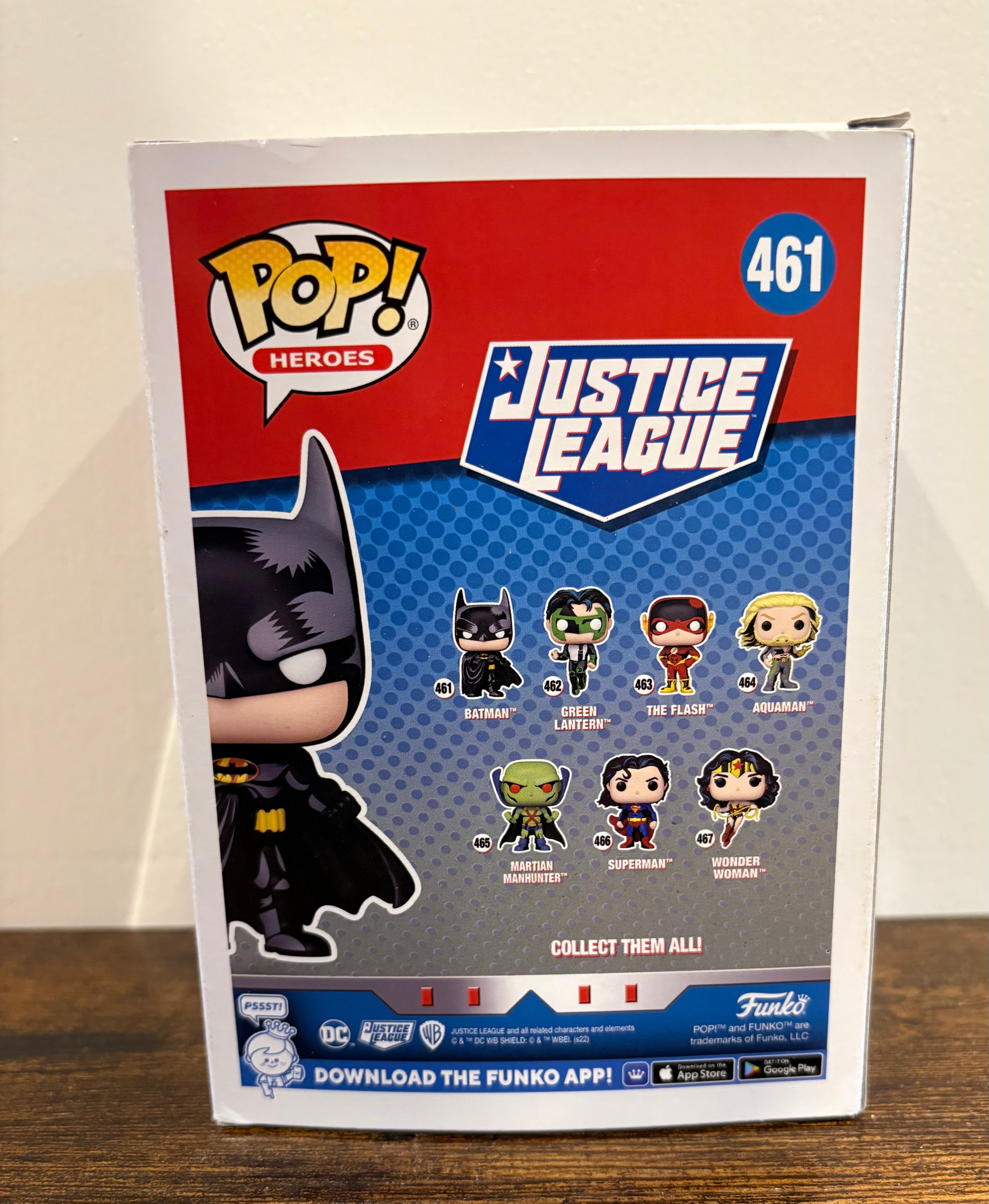 Funko Pop Heroes Justice League #461 Batman Vinyl Figure