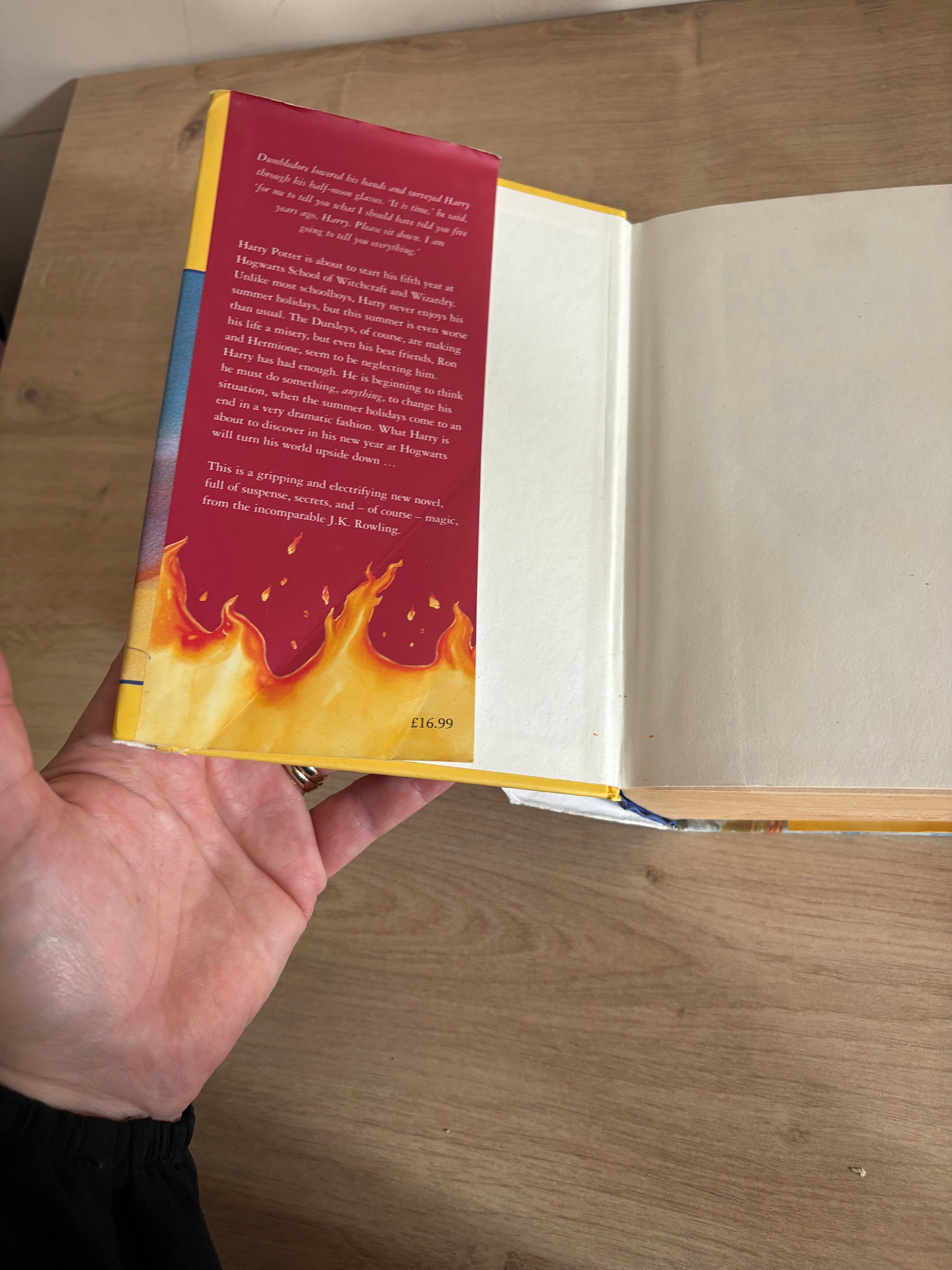 Collectables - Harry Potter and the Order of the Phoenix 1st/1st Edition with errors, with dust jacket