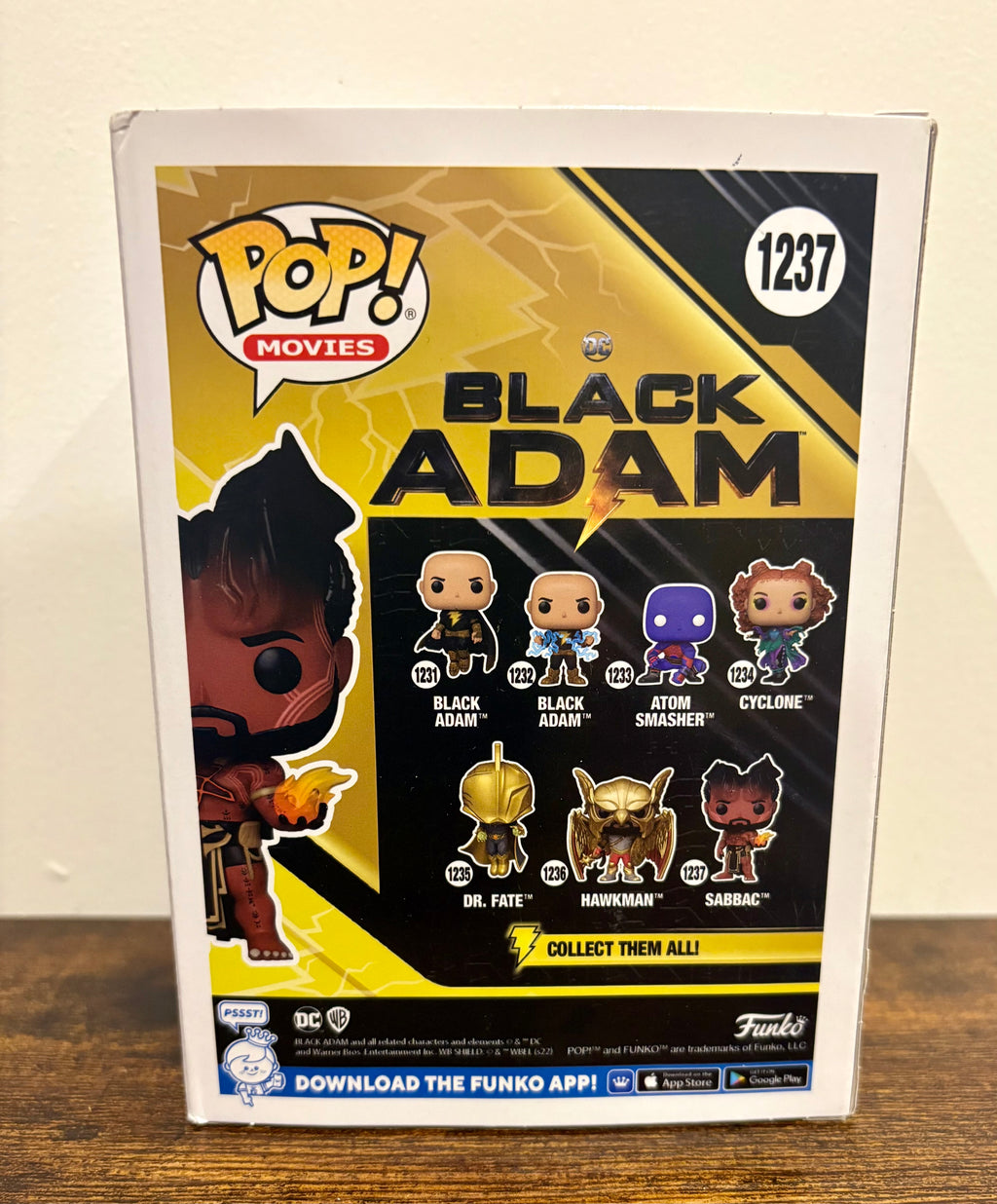 Funko Pop! Black Adam #1237 SABBAC  - see description