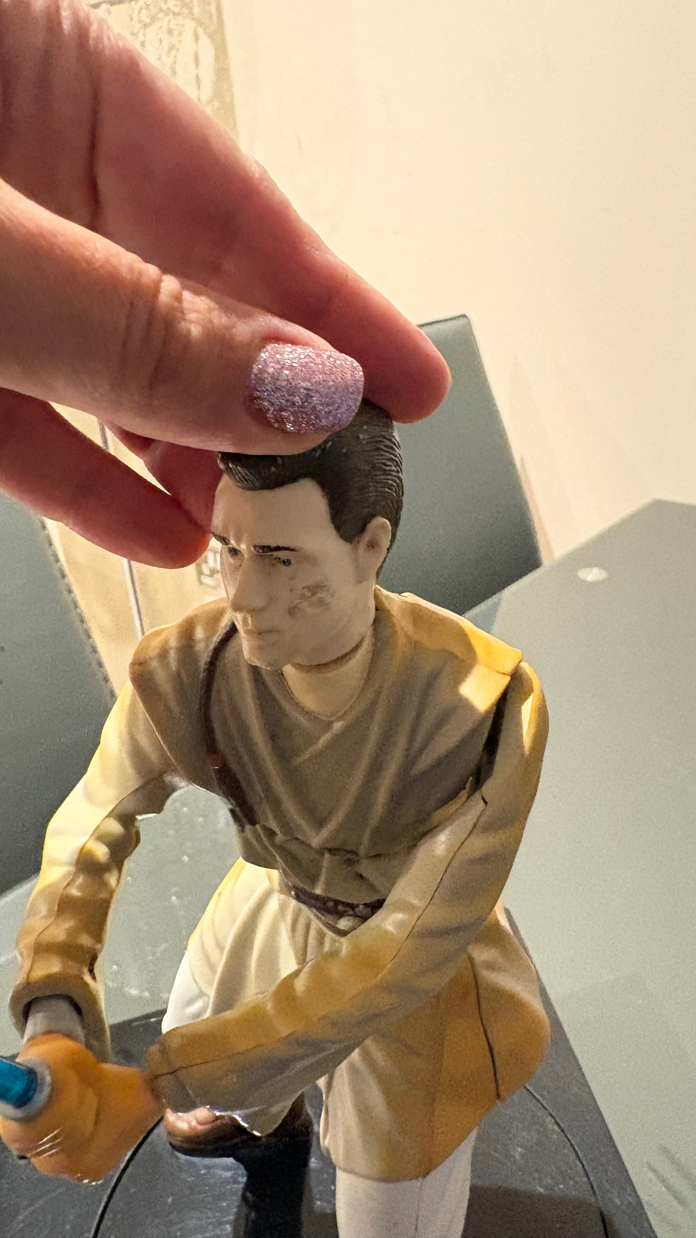 Star Wars Obi Wan Kenobi light up figure display 1999 money box.