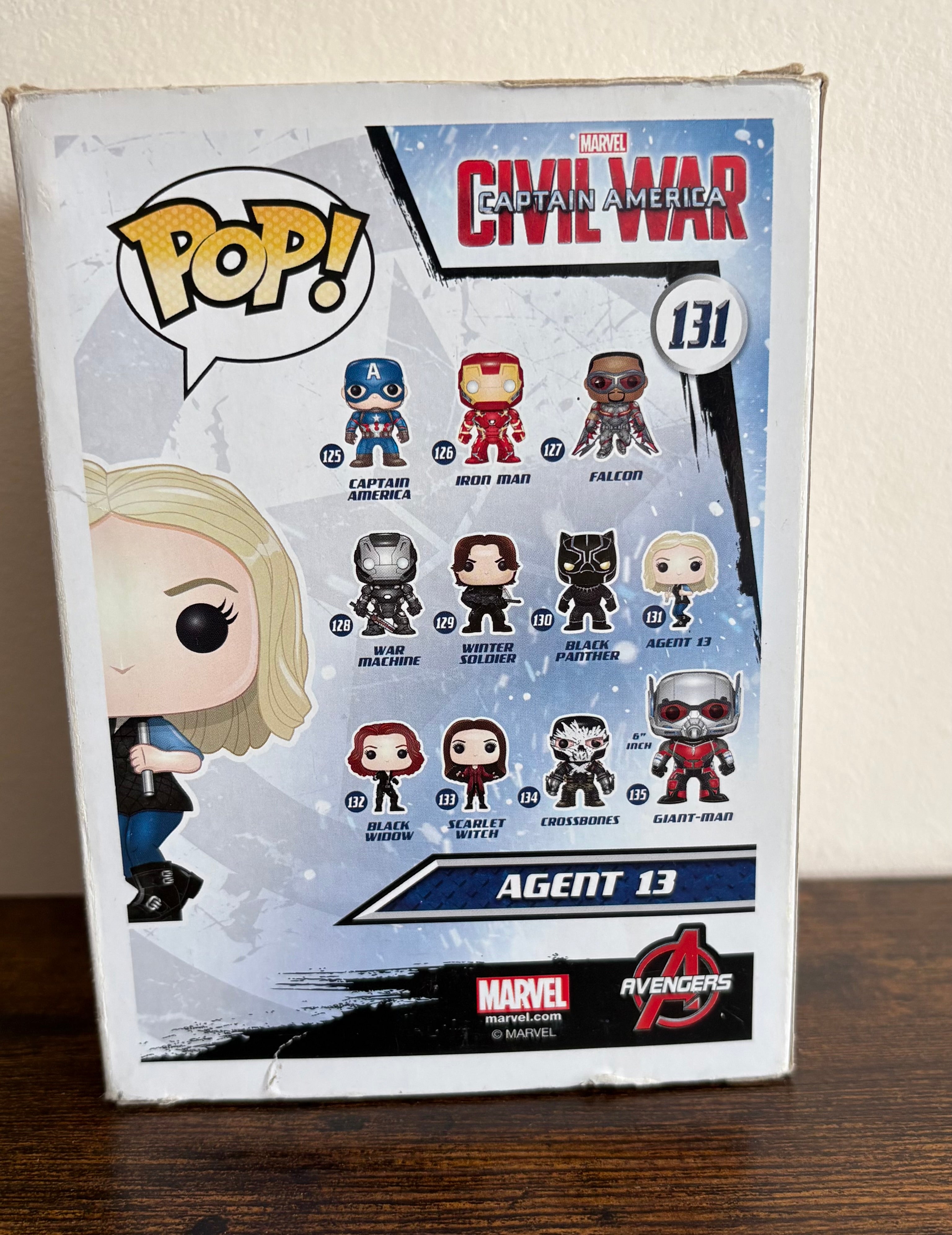 Funko Pop #131 Civil War Agent 13