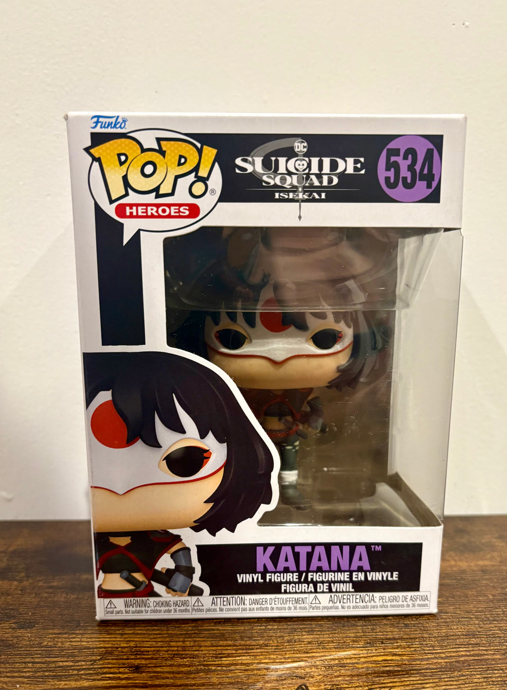 Funko Pop KATANA #534 DC Suicide Squad Isekai Heroes Toy Vinyl Figure