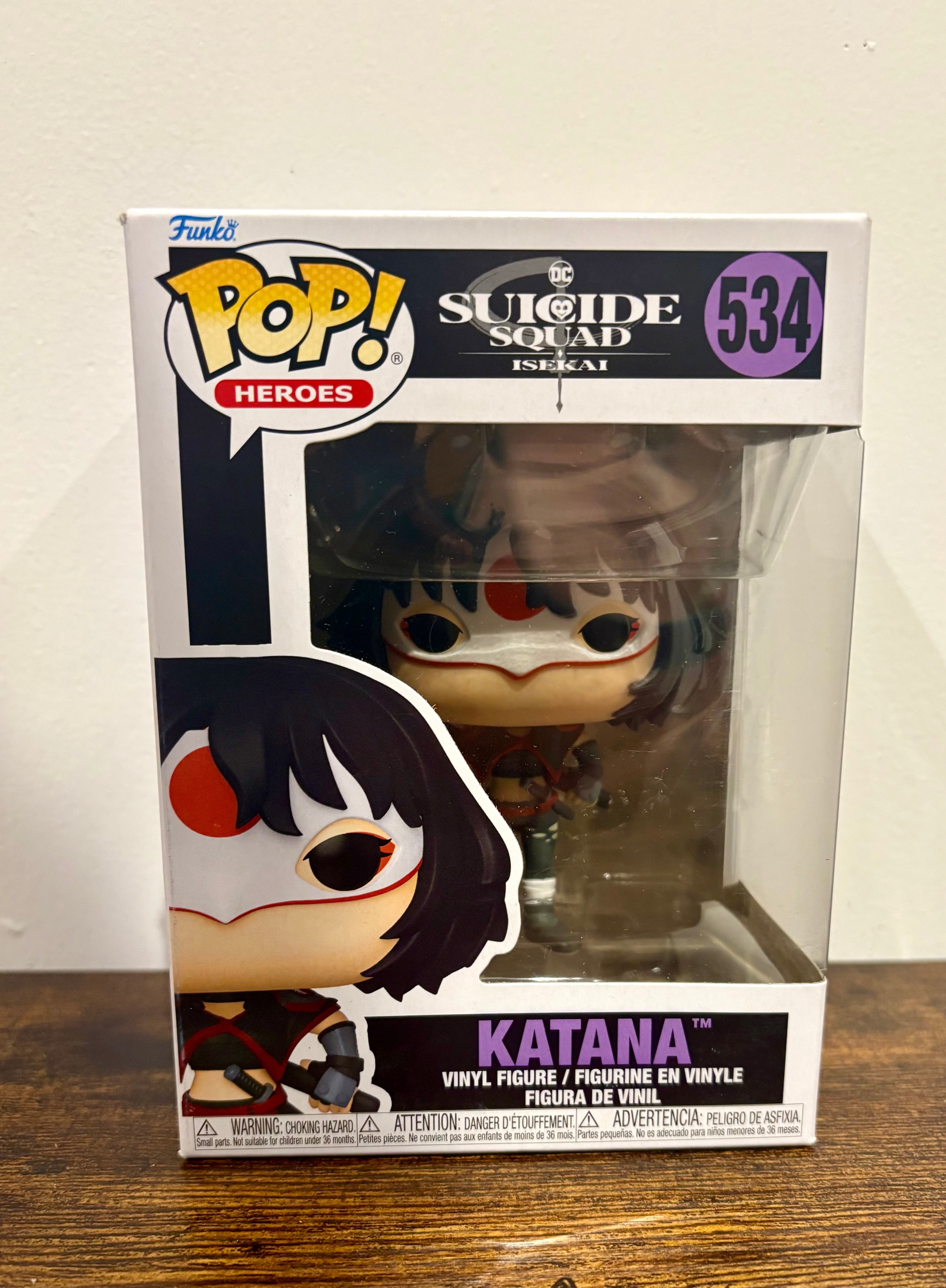 Funko Pop KATANA #534 DC Suicide Squad Isekai Heroes Toy Vinyl Figure