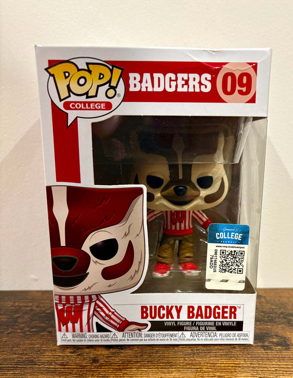 Funko pop #09 Bucky Badgers, Badgers college product