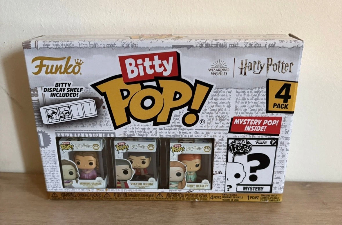 Funko Pop! Bitty Pop Harry Potter, Hermione Granger, Viktor Krum, Ginny Mystery Figure Brand New