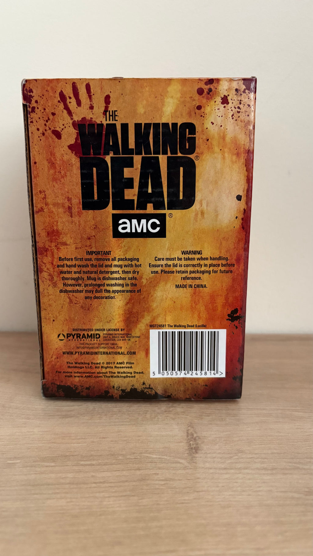Collectable Official AMC's The Walking Dead Ceramic Travel Mug - Negan's Lucille