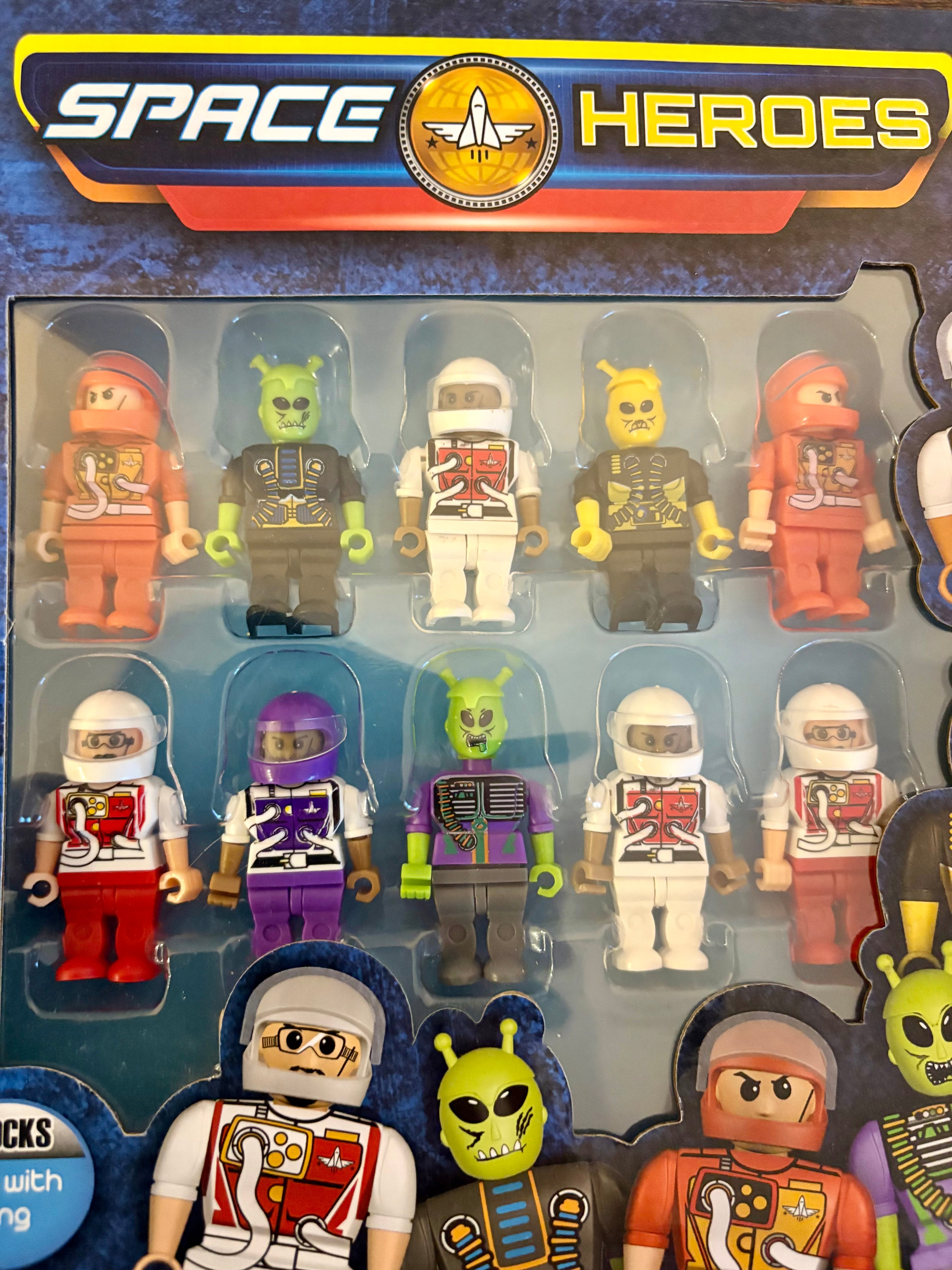 Mini Figure Block Tech x10 Figures Space Heroes