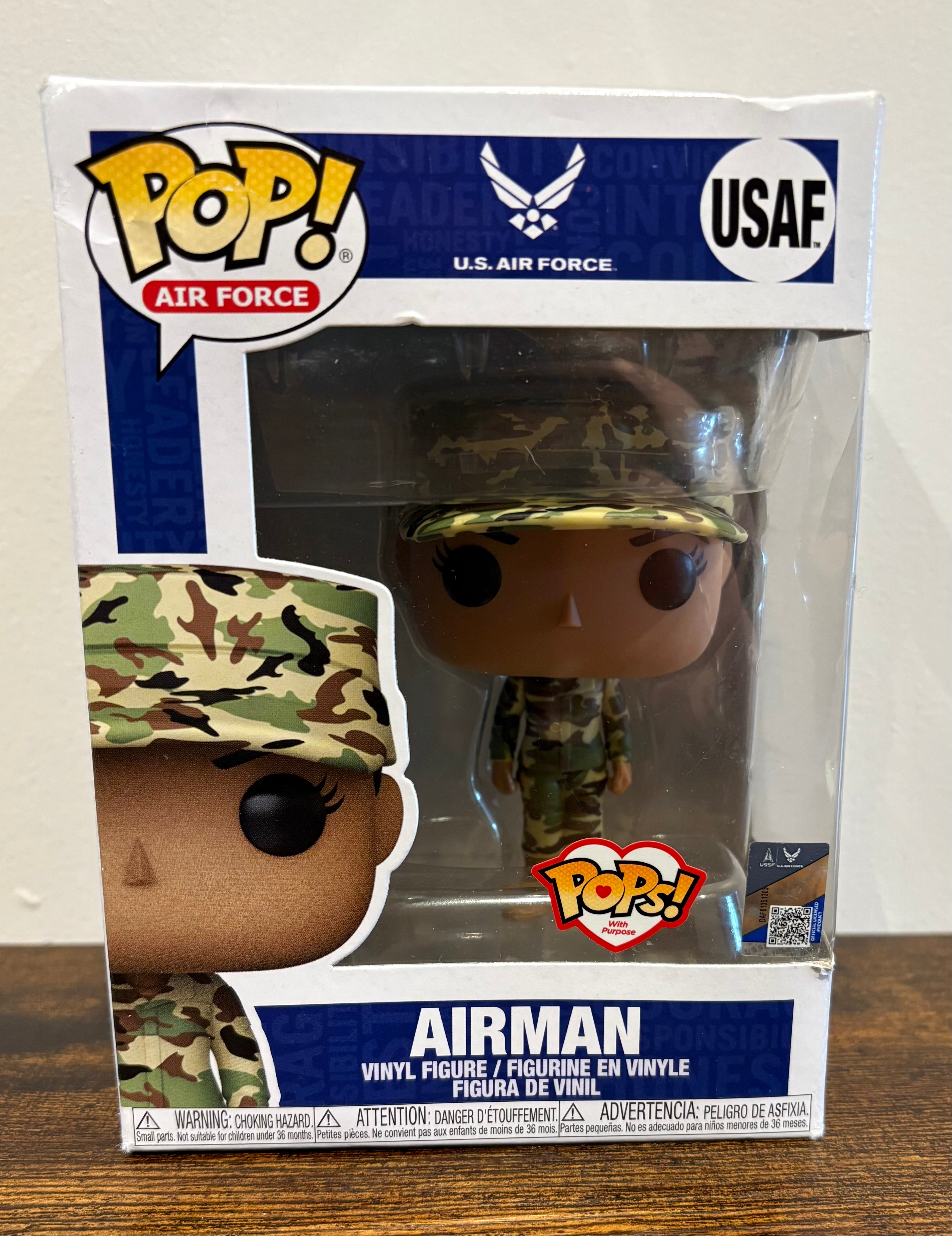Funko Pop! Air Force U.S. Air Force Airman USAF Vinyl Figure.