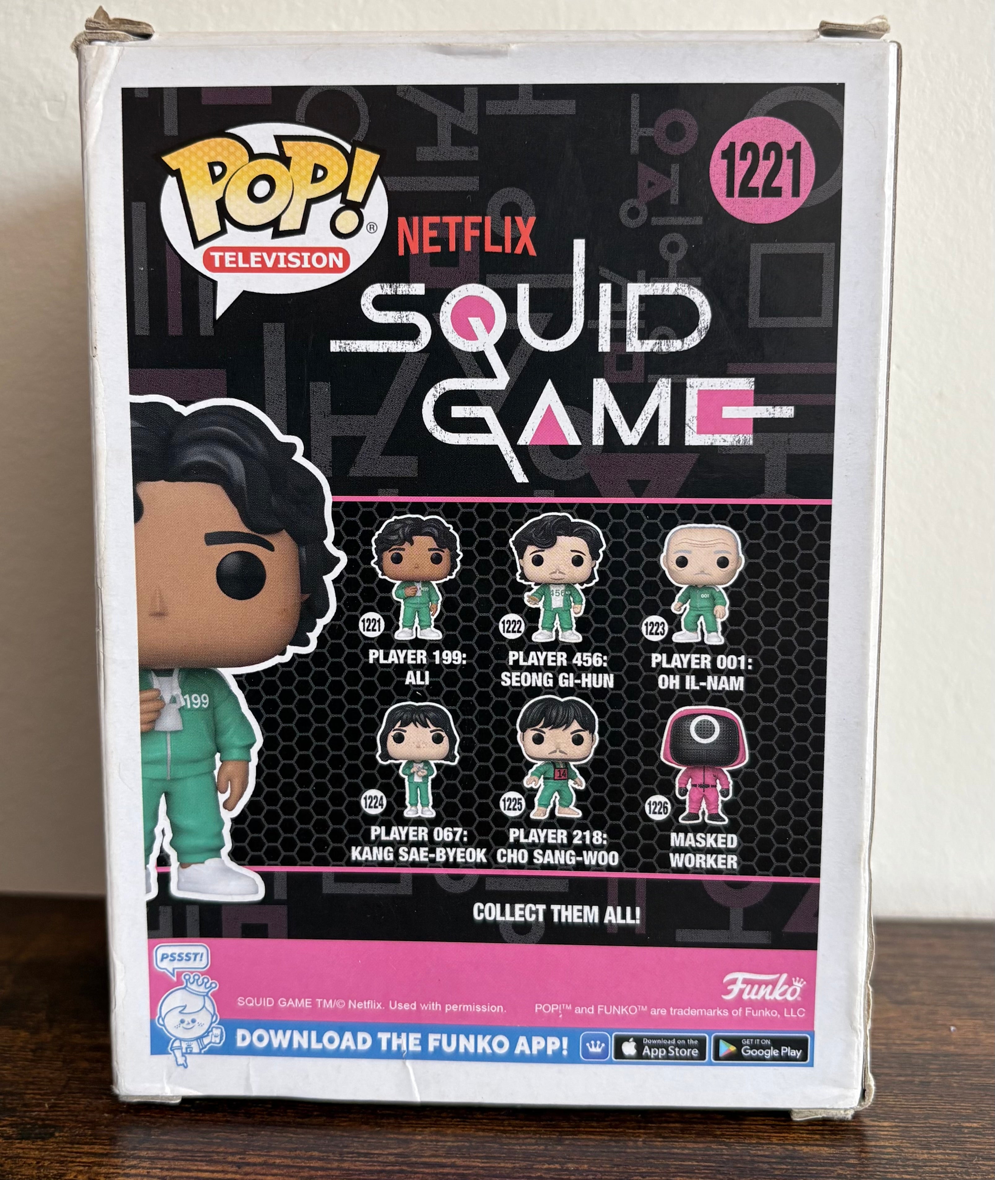 Funko Pop #1221 Squid Game Player 199 Ali