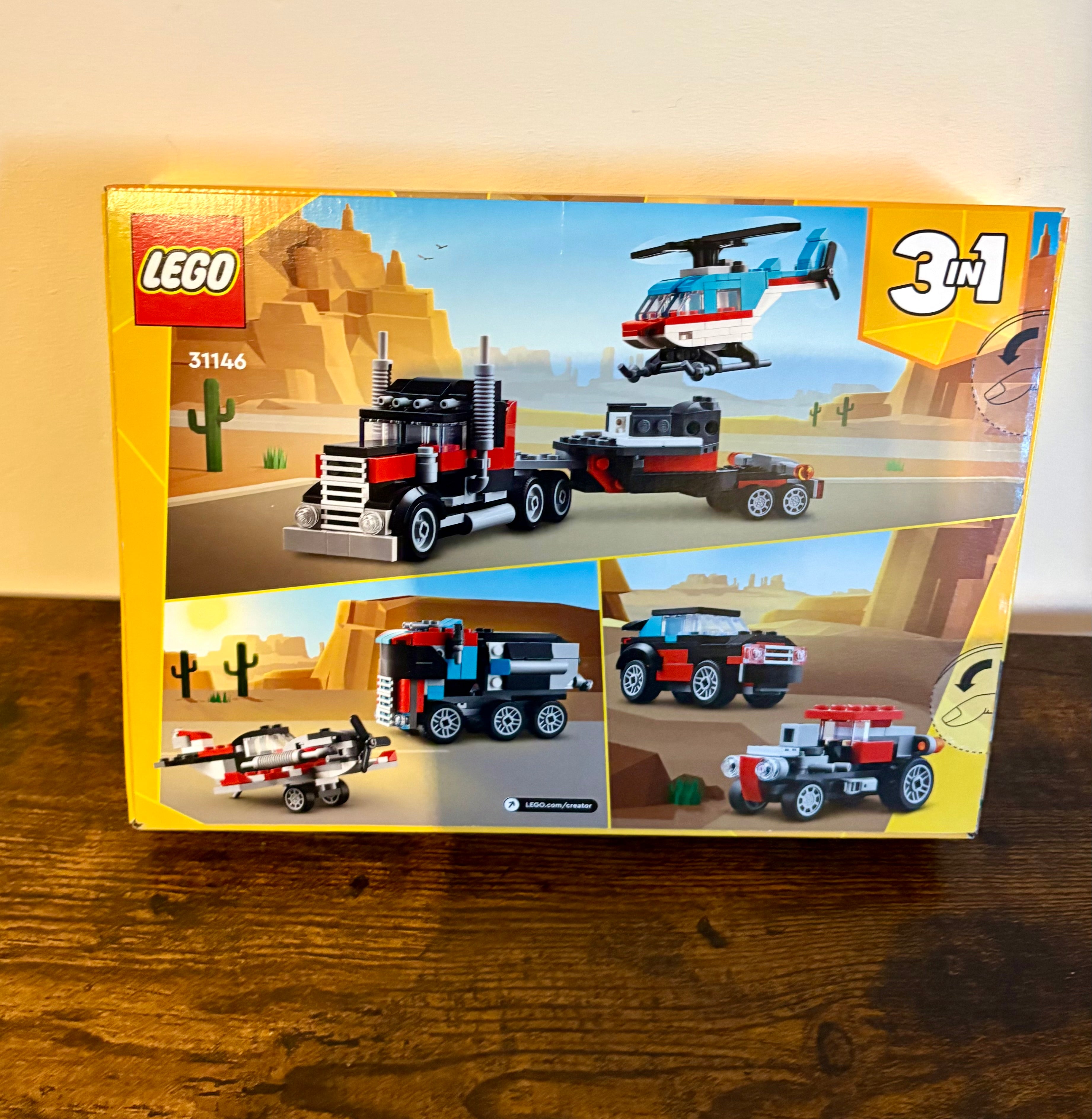 Lego Creator Flatbed Truck with Helicopter 31146 NEW 2024