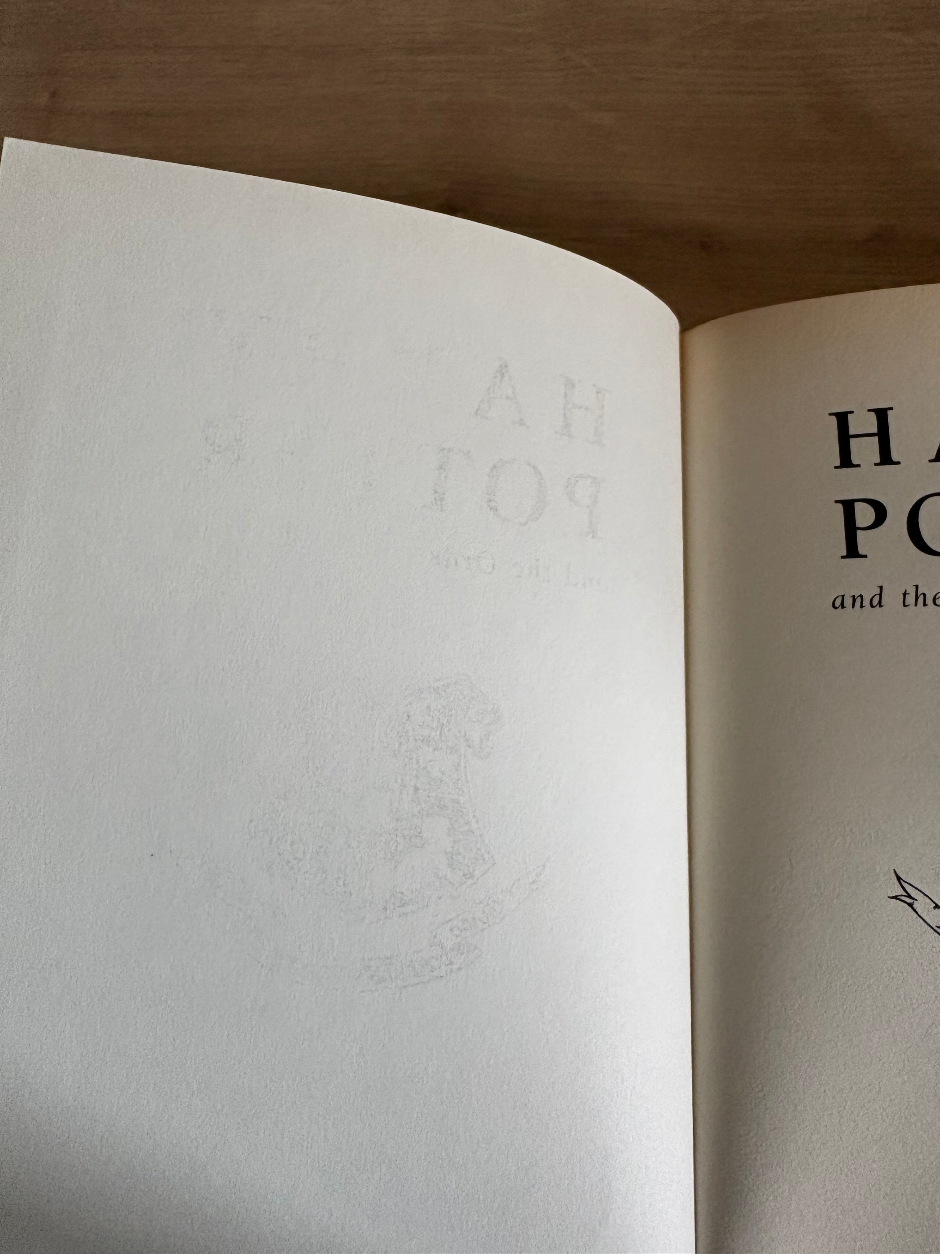 Collectables - Harry Potter and the Order of the Phoenix 1st/1st Edition with errors no dust jacket