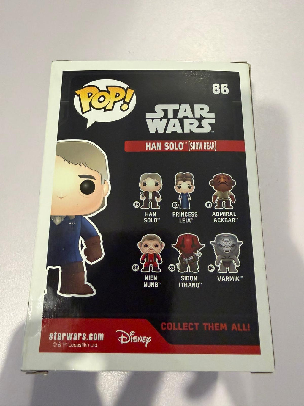 Star Wars Han Solo #86 Funko Pop figure excellent condition