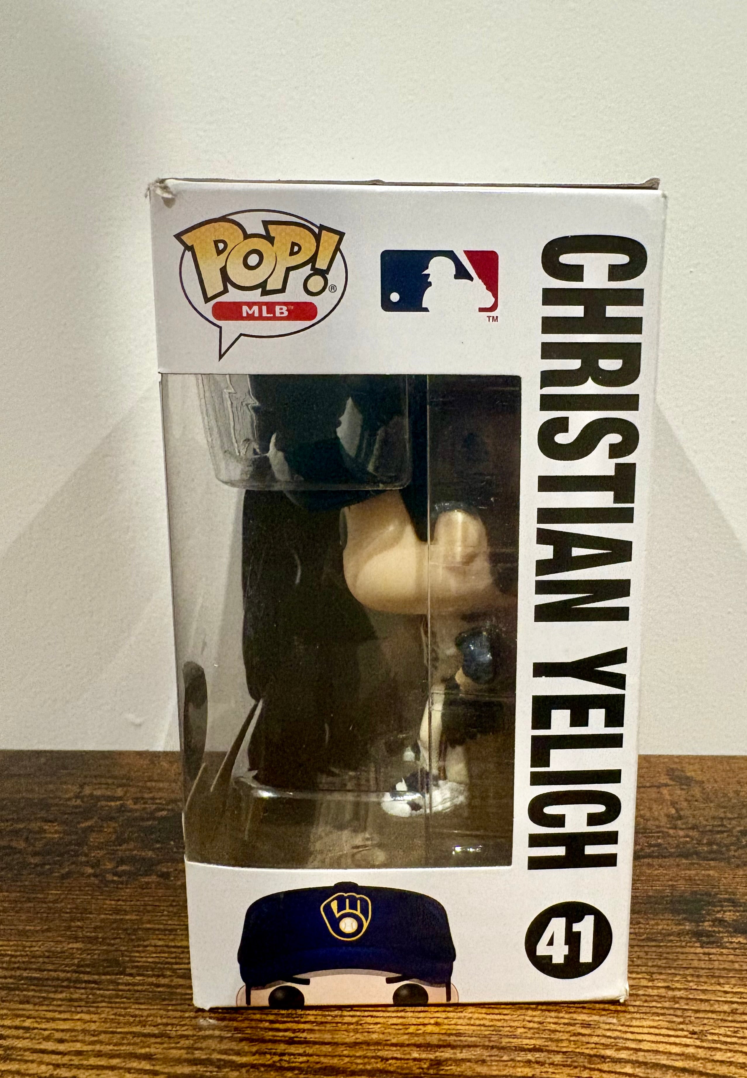Funko Pop! Vinyl: Christian Yelich #41 slight damage to corner of box