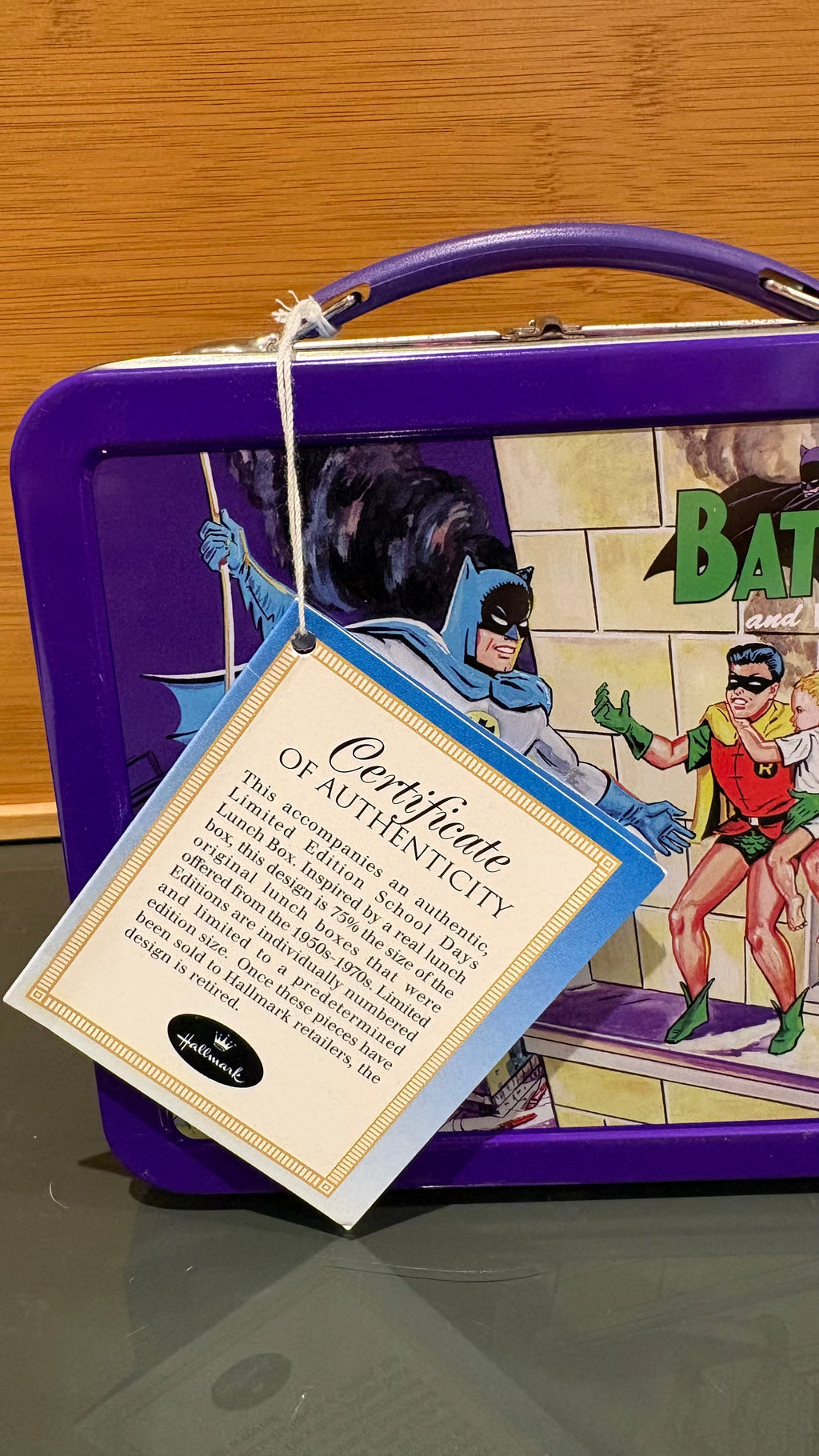 Batman & Robin DC Comics Metal Lunch Tin – Hasbro Hallmark Vintage Collectible..