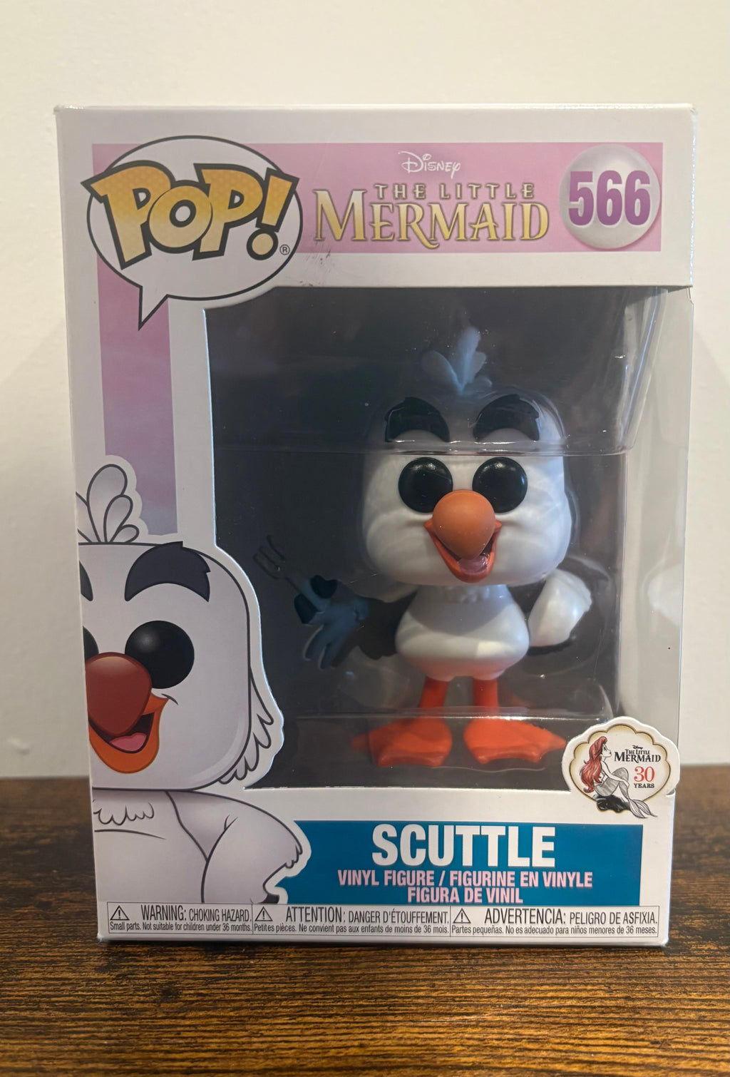 Funko Pop! Disney The Little Mermaid Scuttle #566 Boxed 30 Years