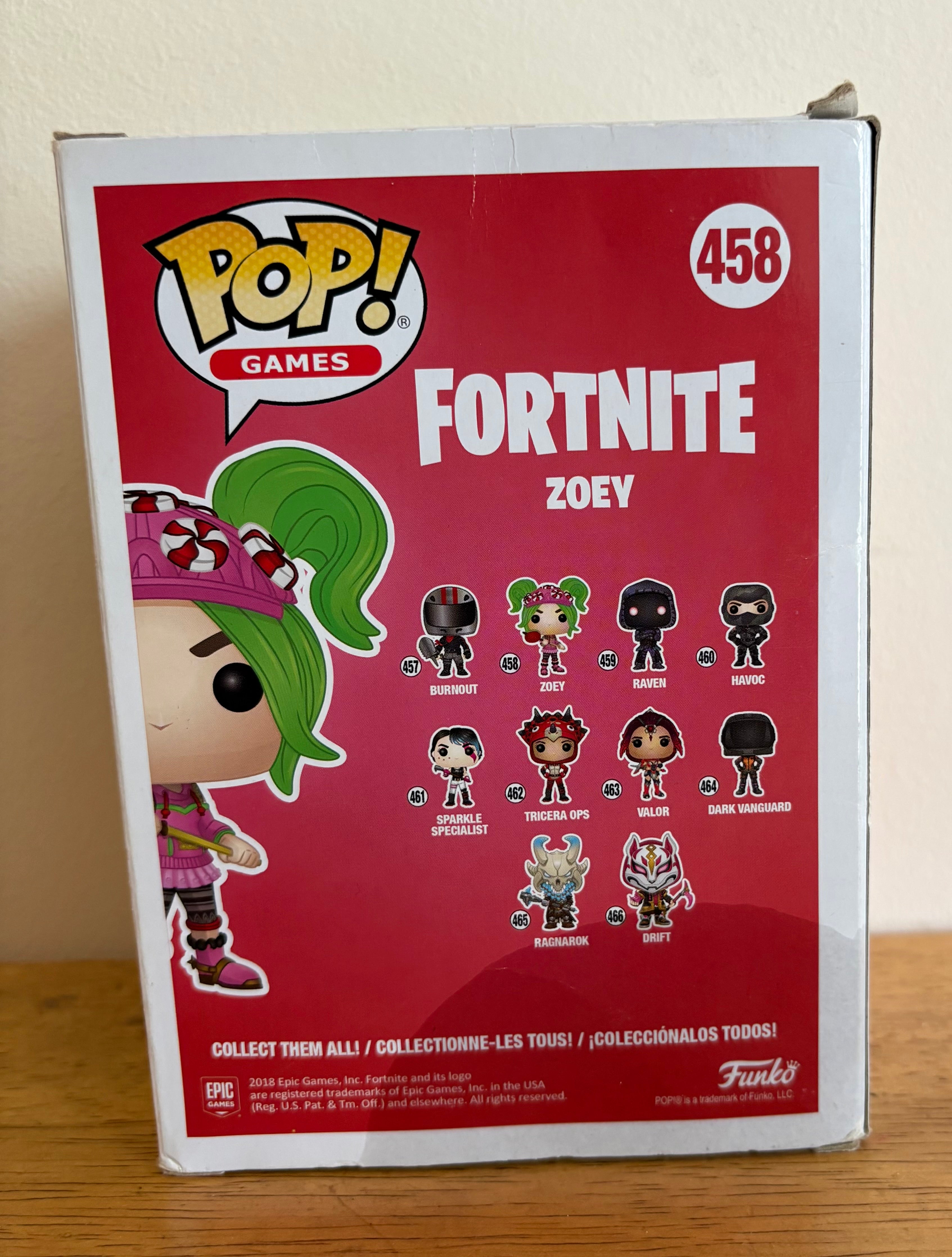 Funko Pop! Games: Fortnite Zoey #458 Vinyl Collectible Figure