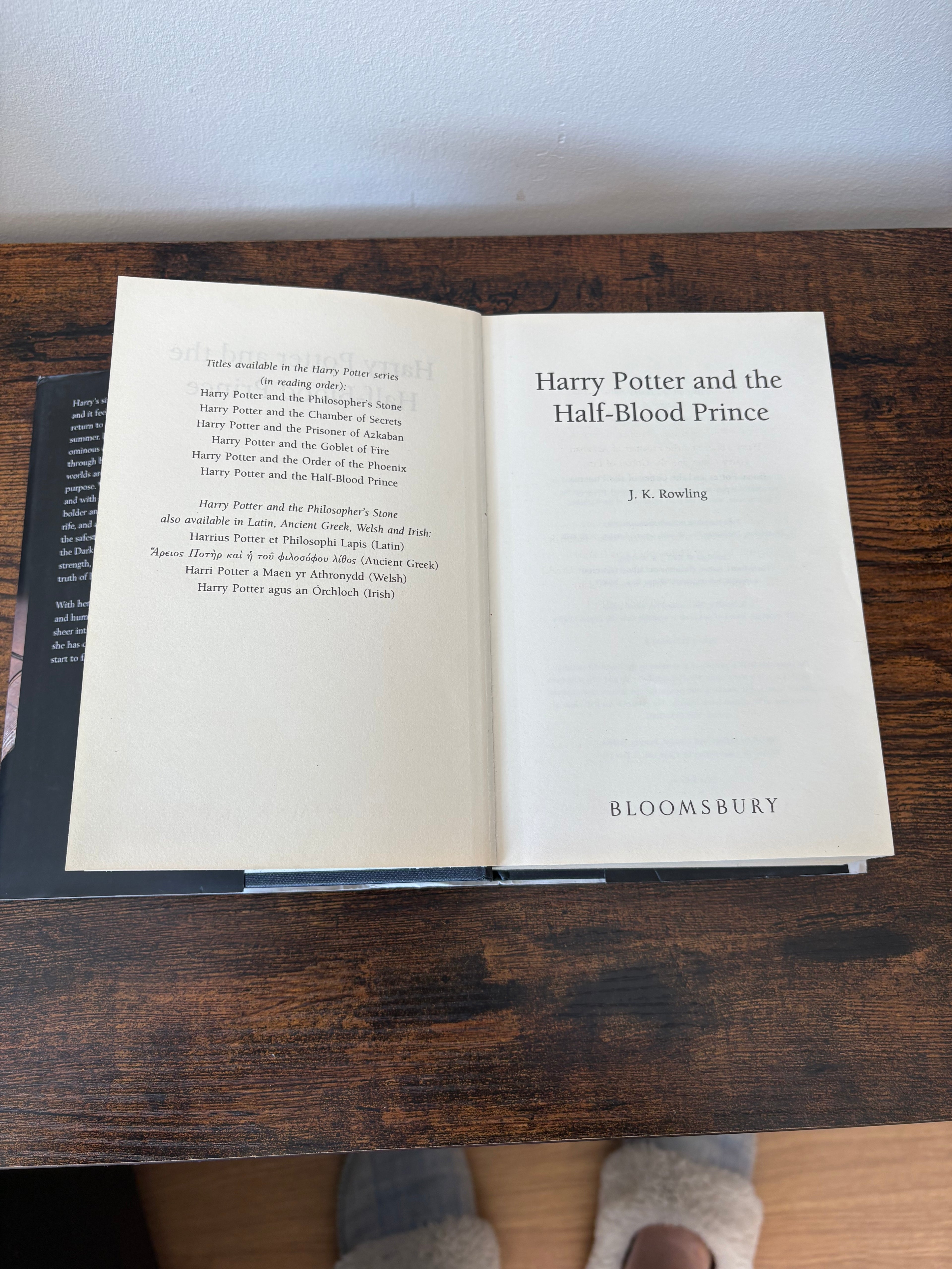 Collectables Harry Potter & the Half-Blood Prince Bloomsbury Adult First Edition /misprint