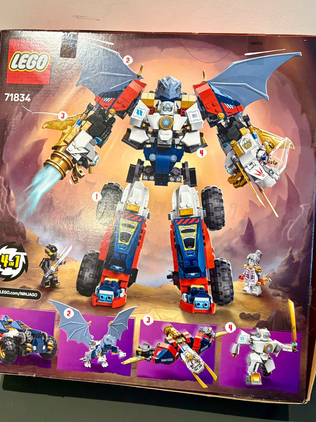 LEGO NINJAGO 71834 Zane's Ultra Combiner Mech - No Mini Figures