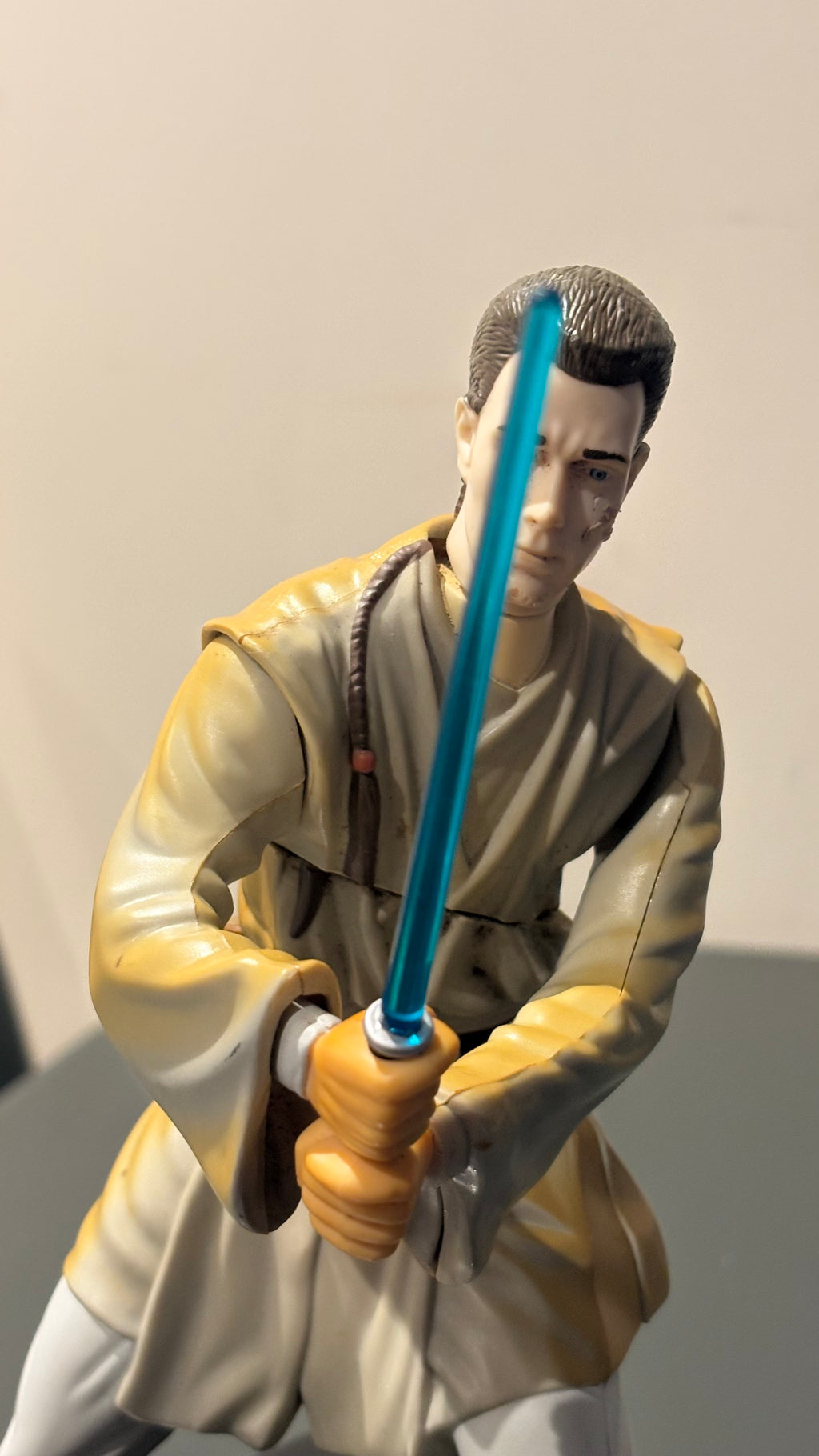 Star Wars Obi Wan Kenobi light up figure display 1999 money box.