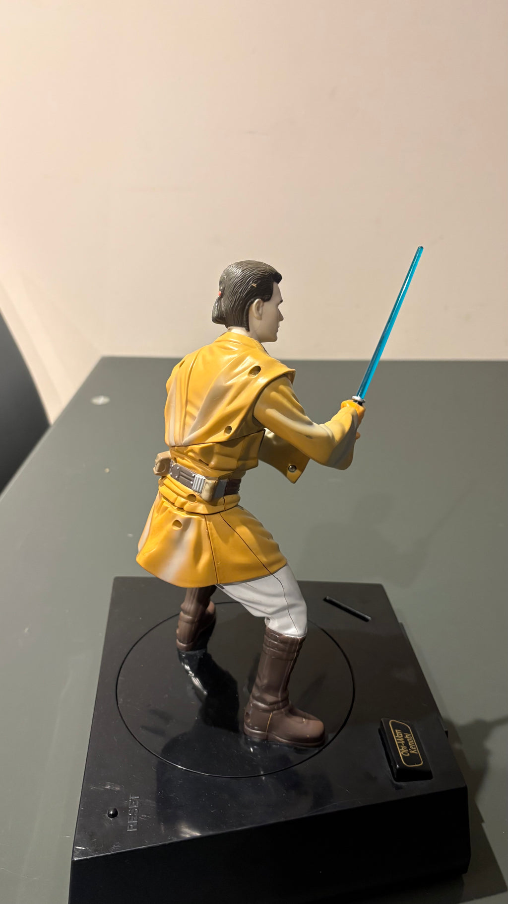 Star Wars Obi Wan Kenobi light up figure display 1999 money box.