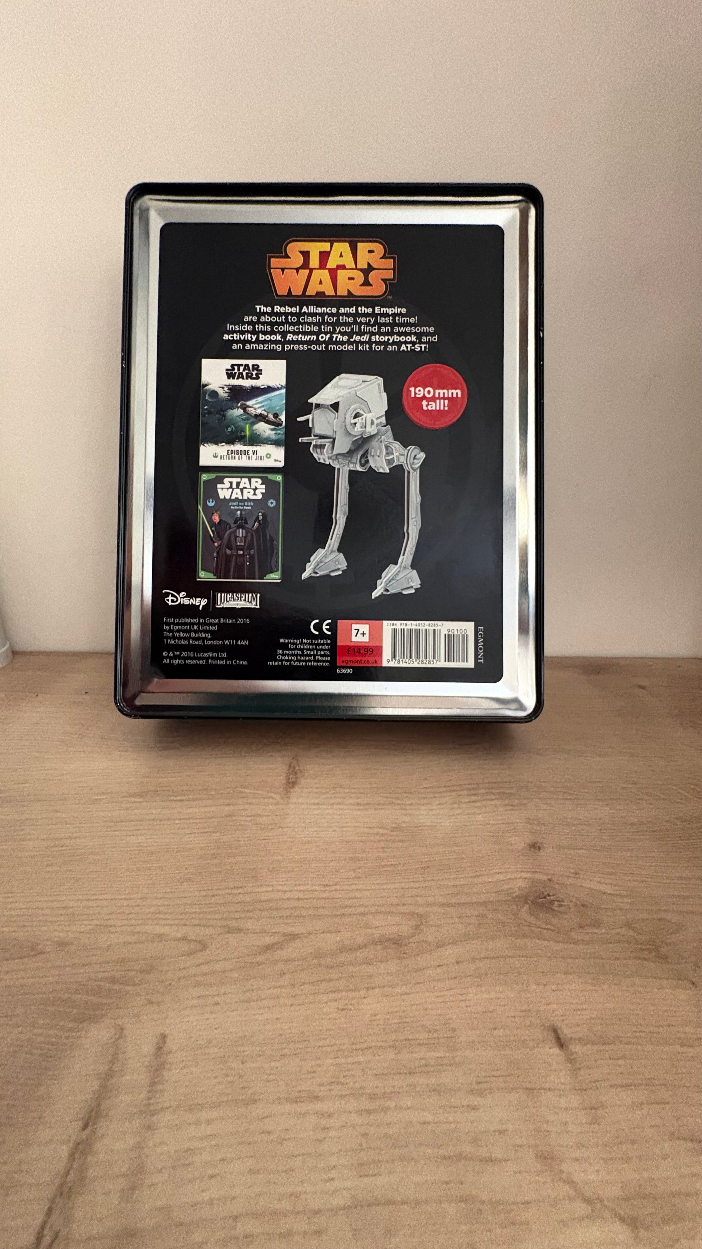 Star Wars metal collectable tin build a ATST