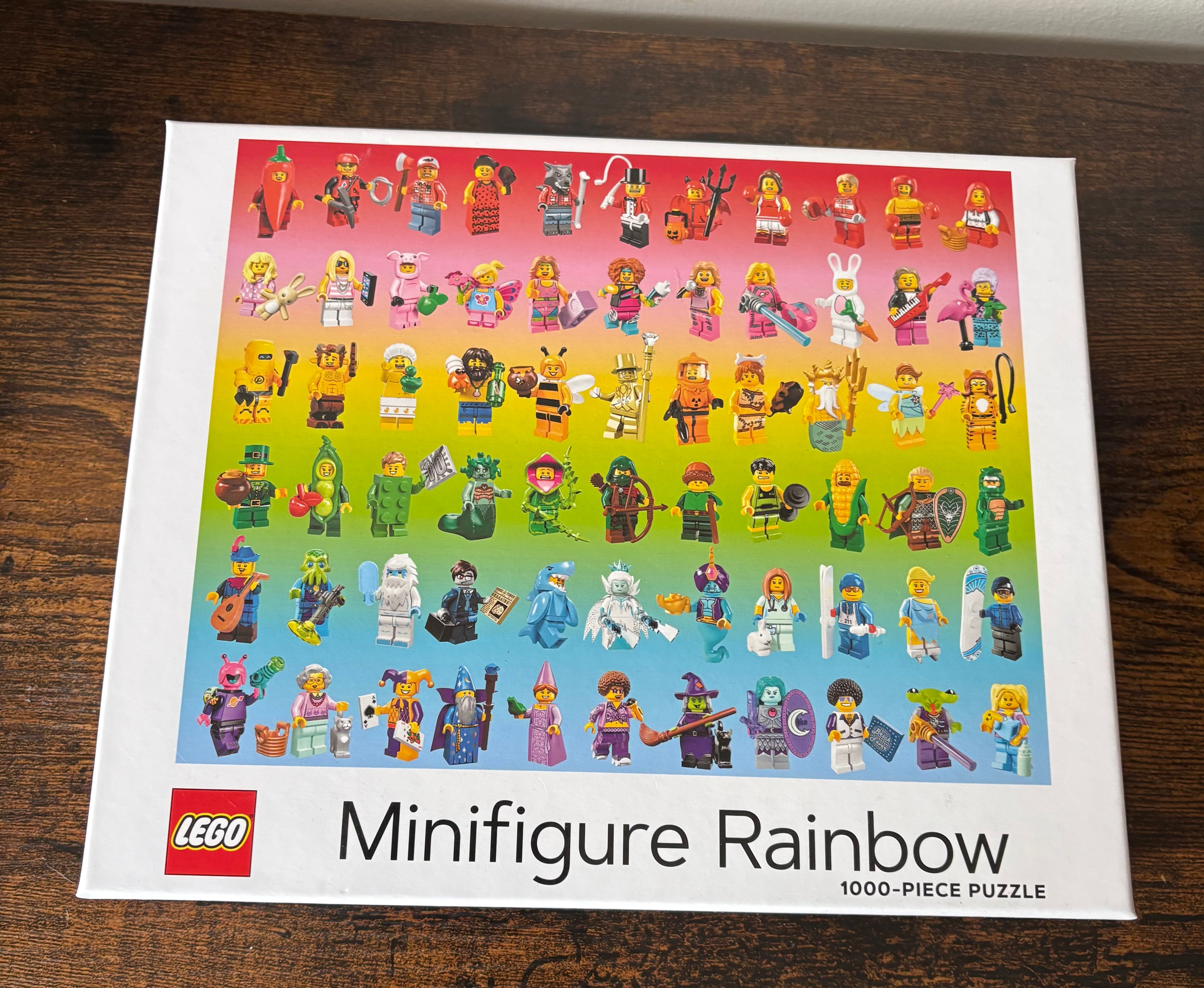 LEGO Minifigure Rainbow 1000-Piece Puzzle