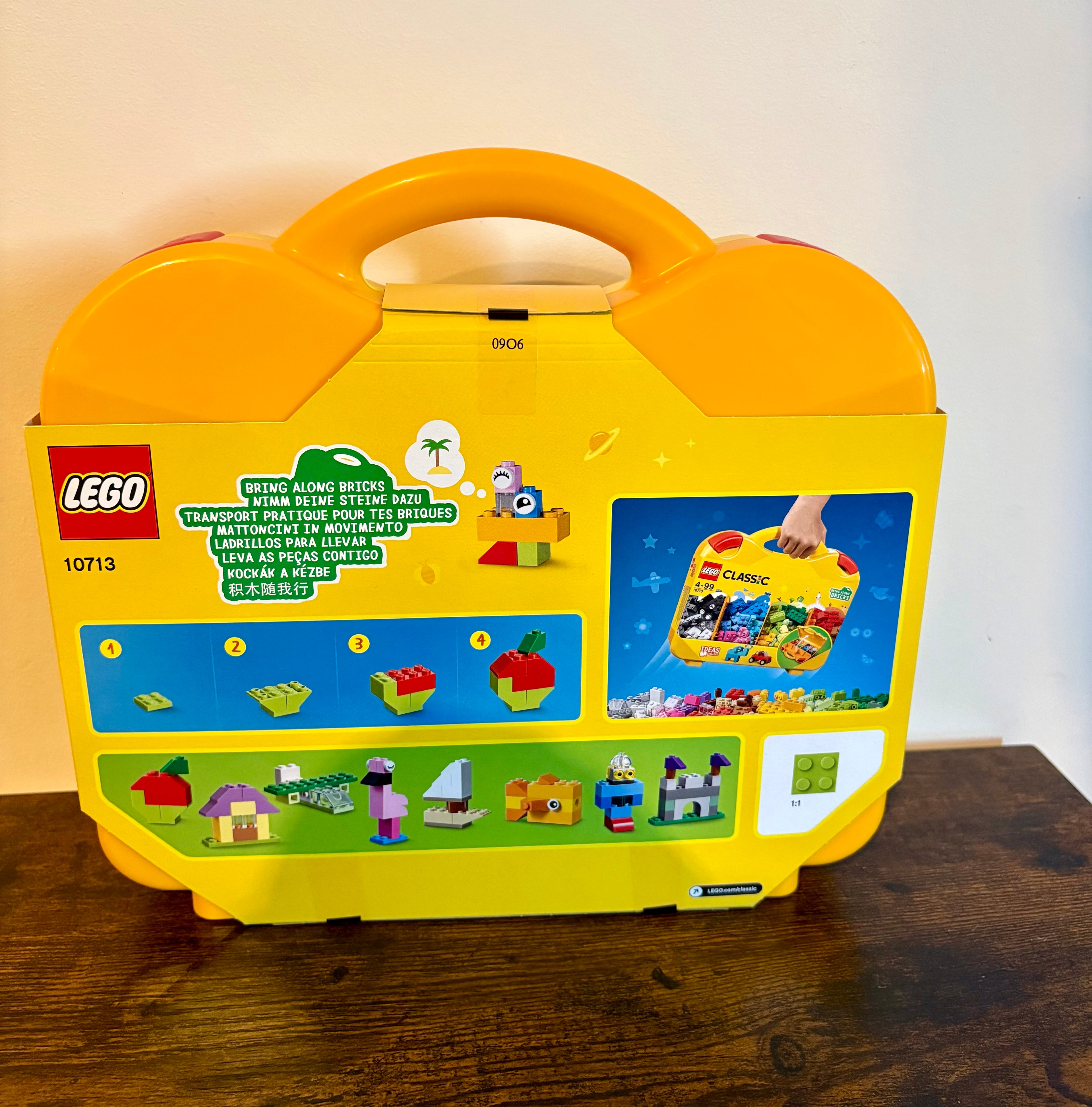 Lego Classic Creative Suitcase Toy Storage Case Fun Colourful Building 10713