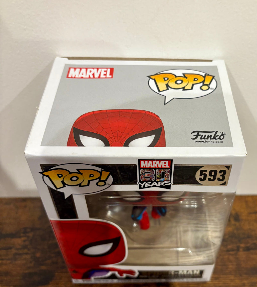 Funko Pop! Marvel Spider-Man #593 Diamond Collection Edition