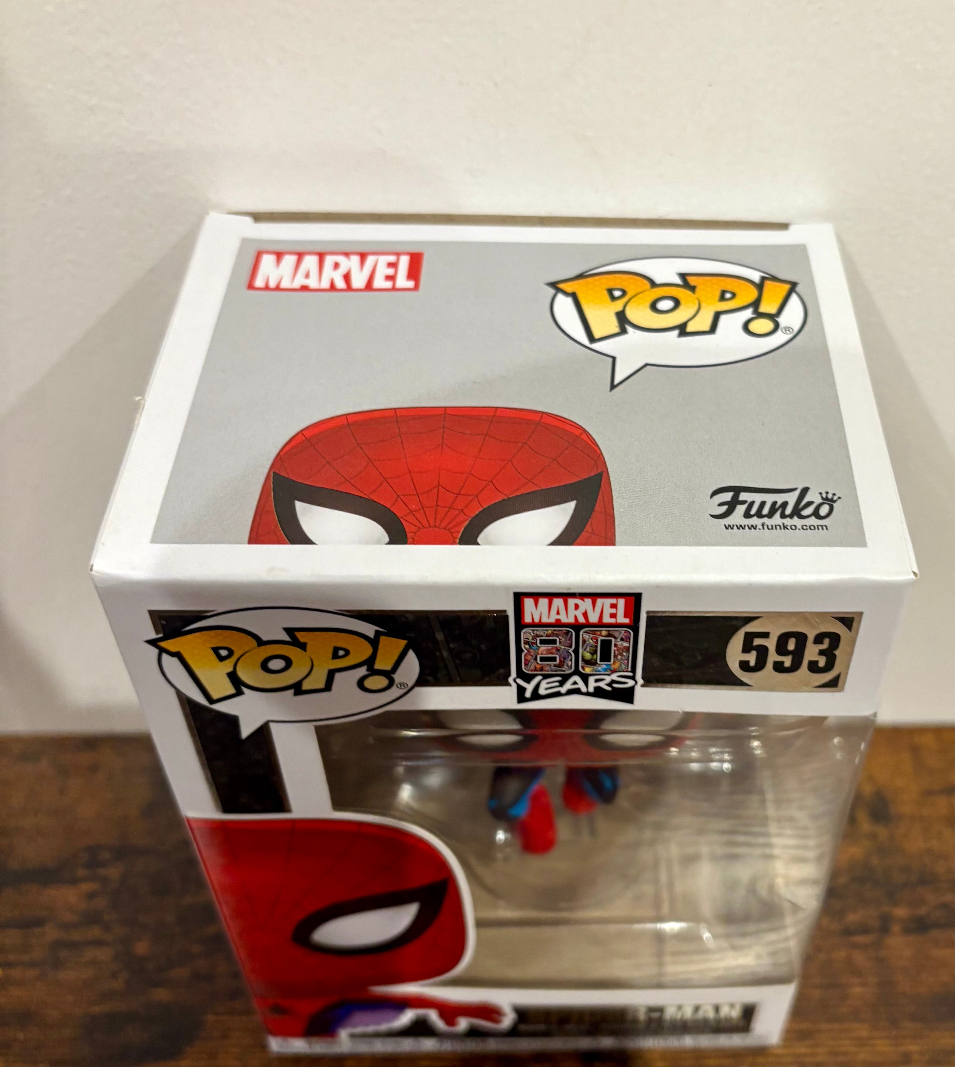 Funko Pop! Marvel Spider-Man #593 Diamond Collection Edition