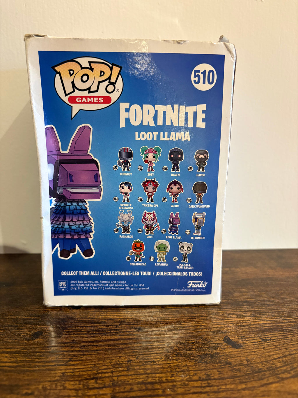 Funko pop #510 Loot Llama used & has a tatty box see pics