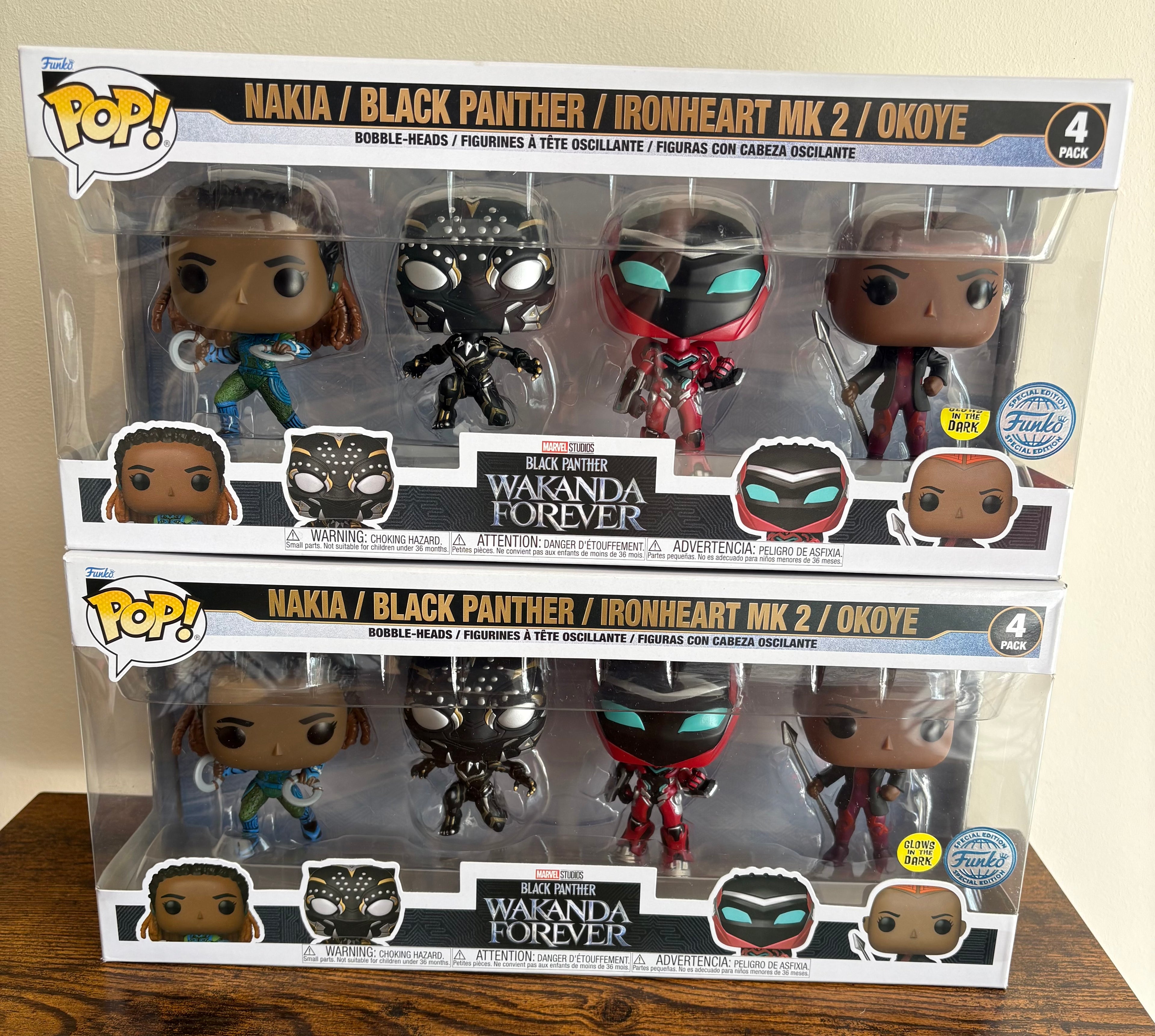 Funko Pop! Marvel Black Panther: Wakanda Forever 4-Pack. Brand New & Sealed UK