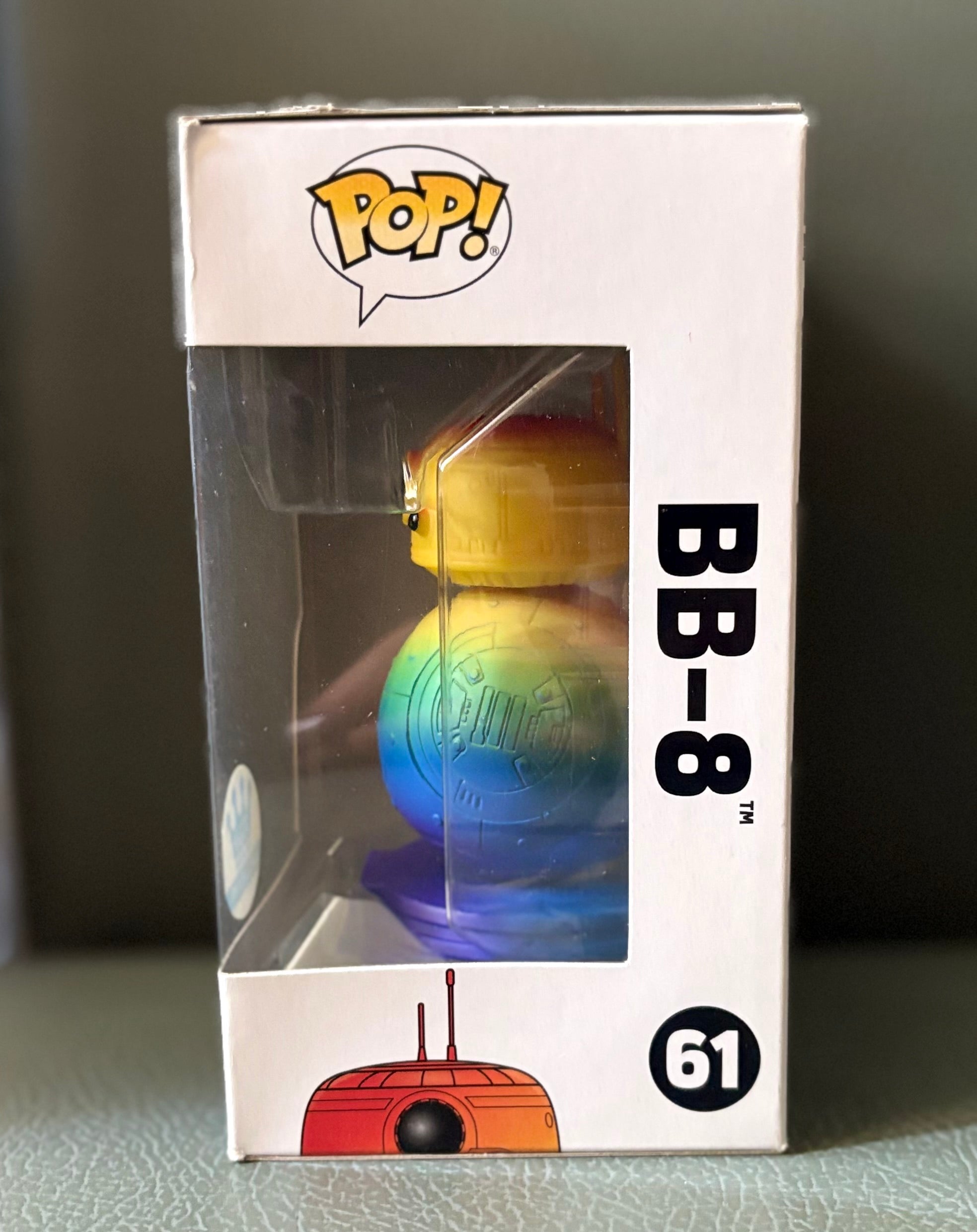 Funko Pop #61 Limited Edition Rainbow Pride BB-8