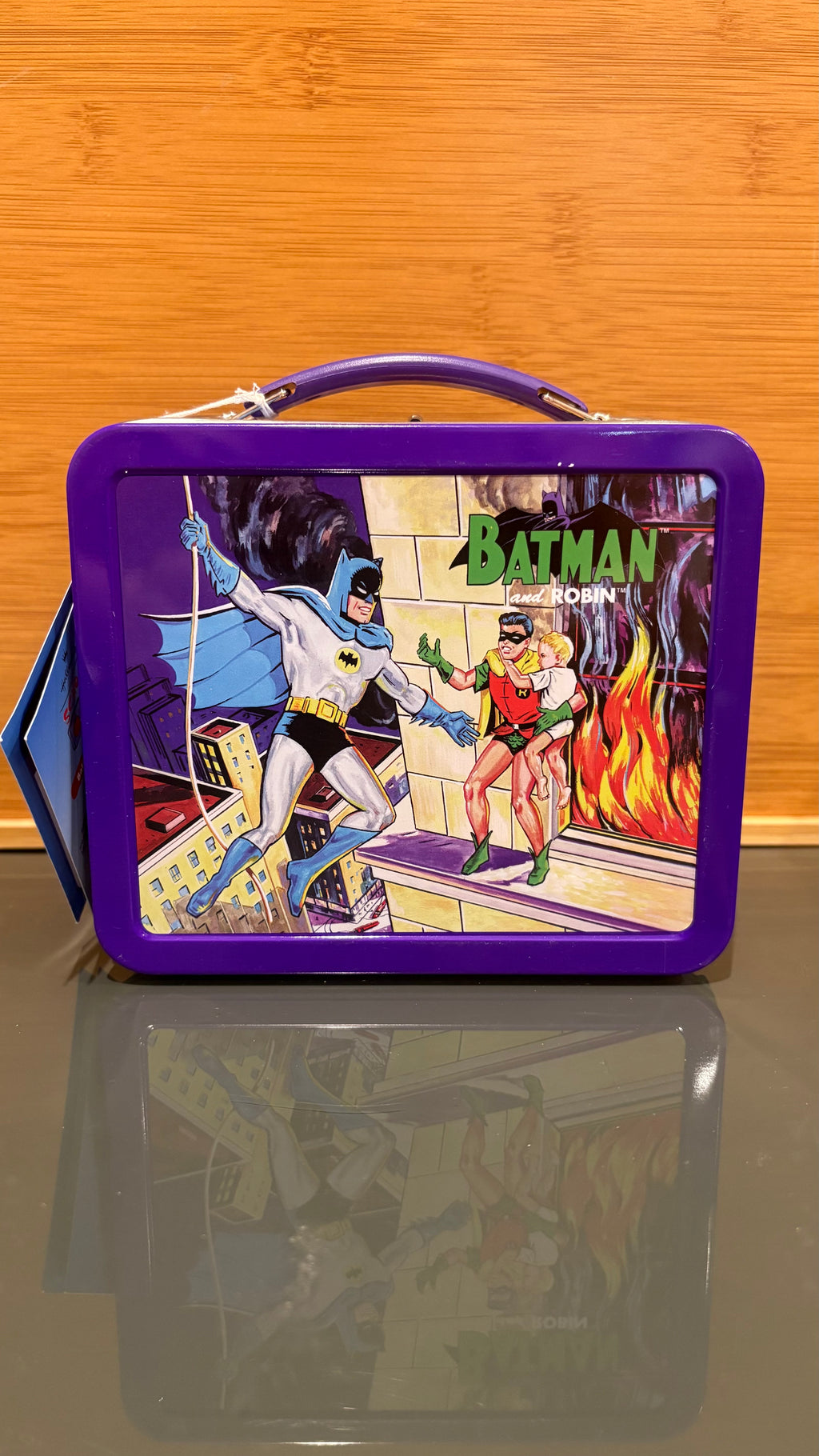 Batman & Robin DC Comics Metal Lunch Tin – Hasbro Hallmark Vintage Collectible..