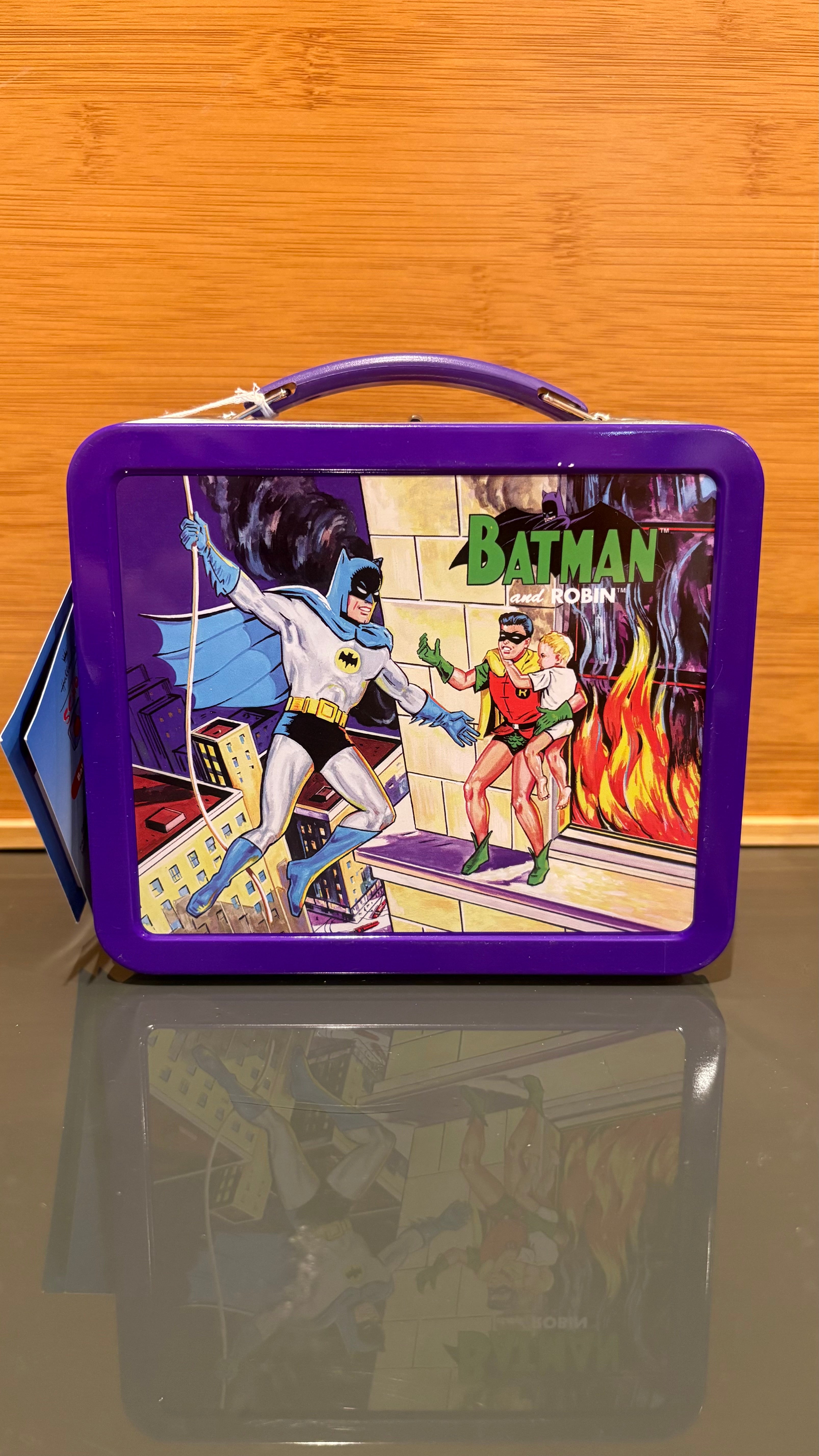 Batman & Robin DC Comics Metal Lunch Tin – Hasbro Hallmark Vintage Collectible..