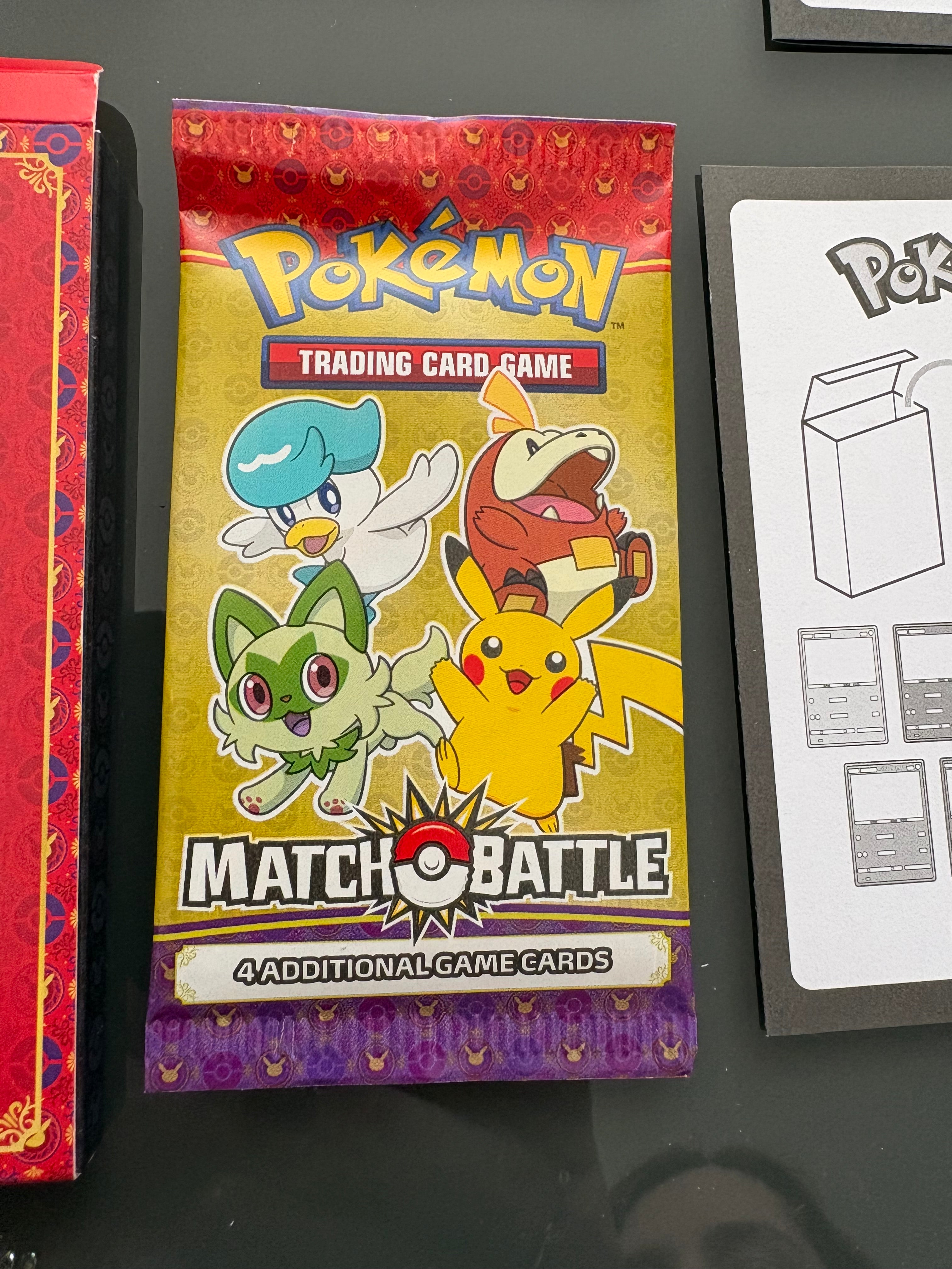 Pokémon x4 McDonald's Match Battle Cards Booster Packs 2023 — Brand New Sealed