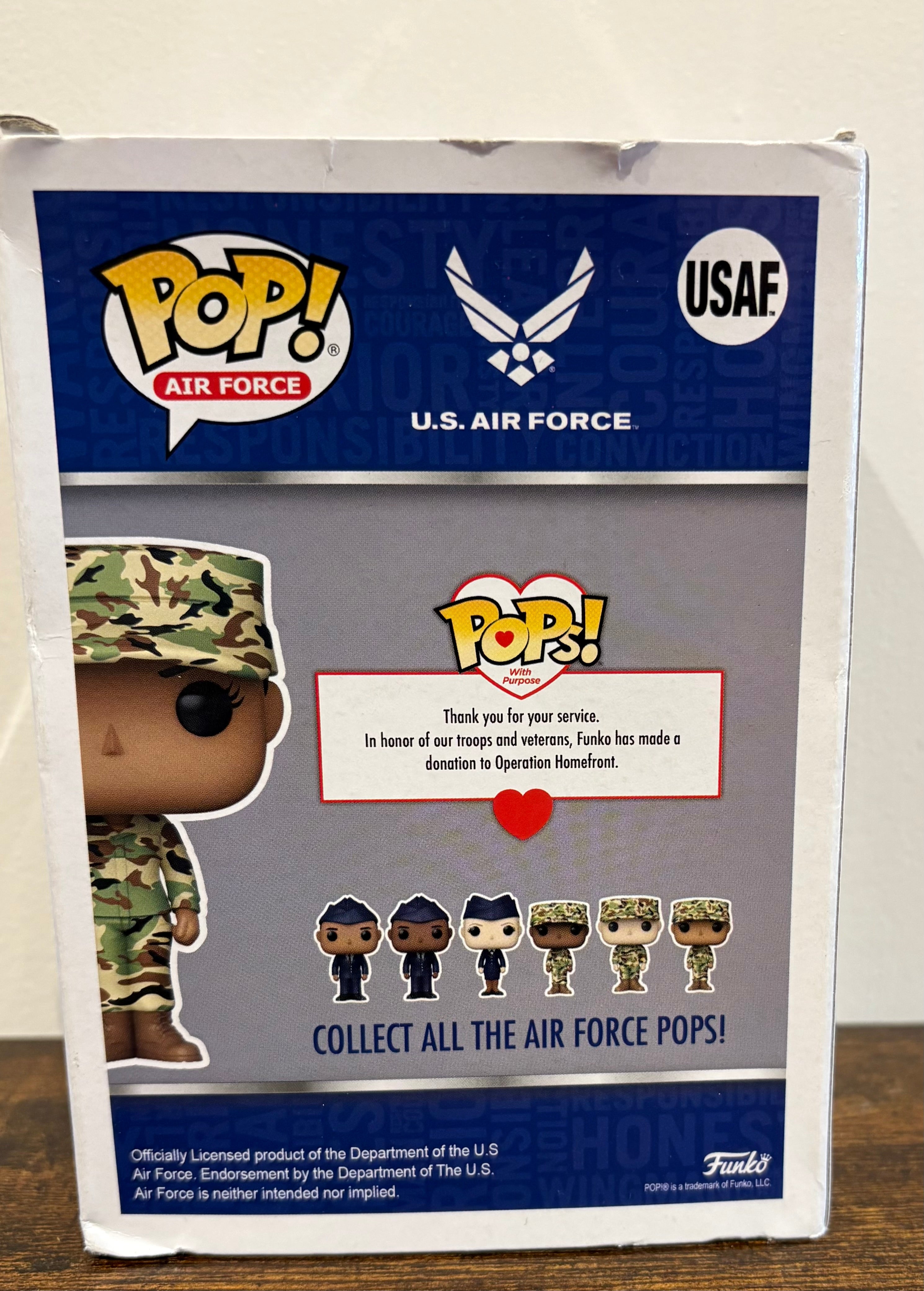 Funko Pop! Air Force U.S. Air Force Airman USAF Vinyl Figure.